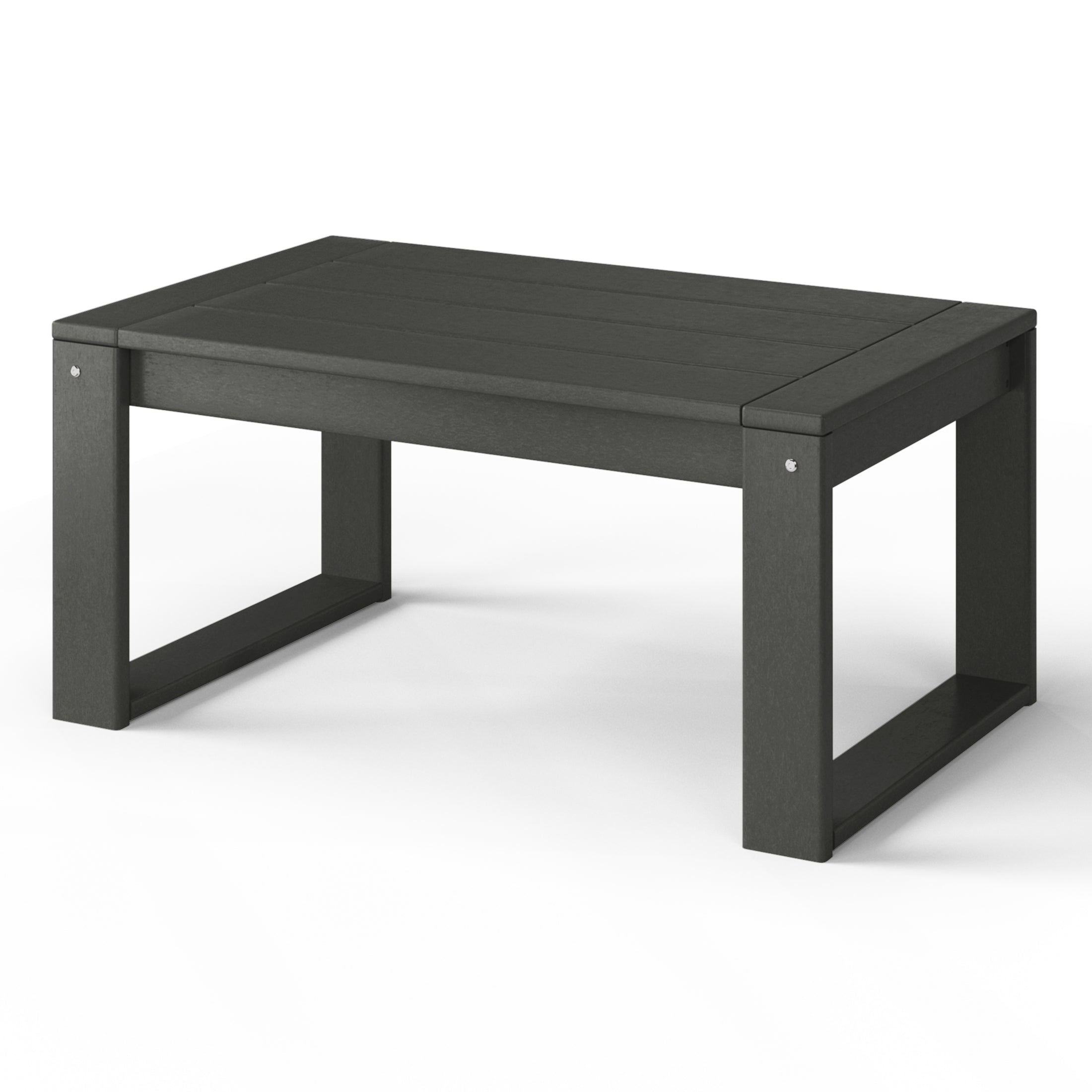 Rockaway Modern Outdoor HDPE Rectangle Patio Coffee Table