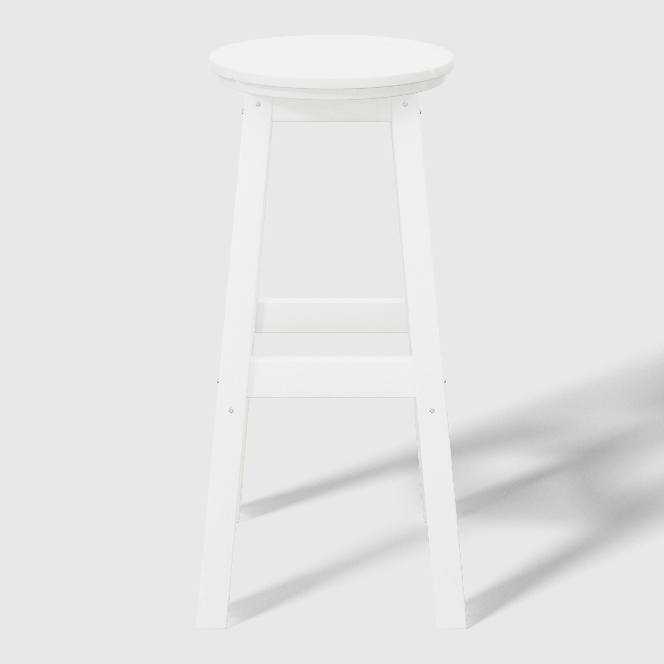 Paradise 29" HDPE Outdoor Patio Round Bar Stool Set of 2