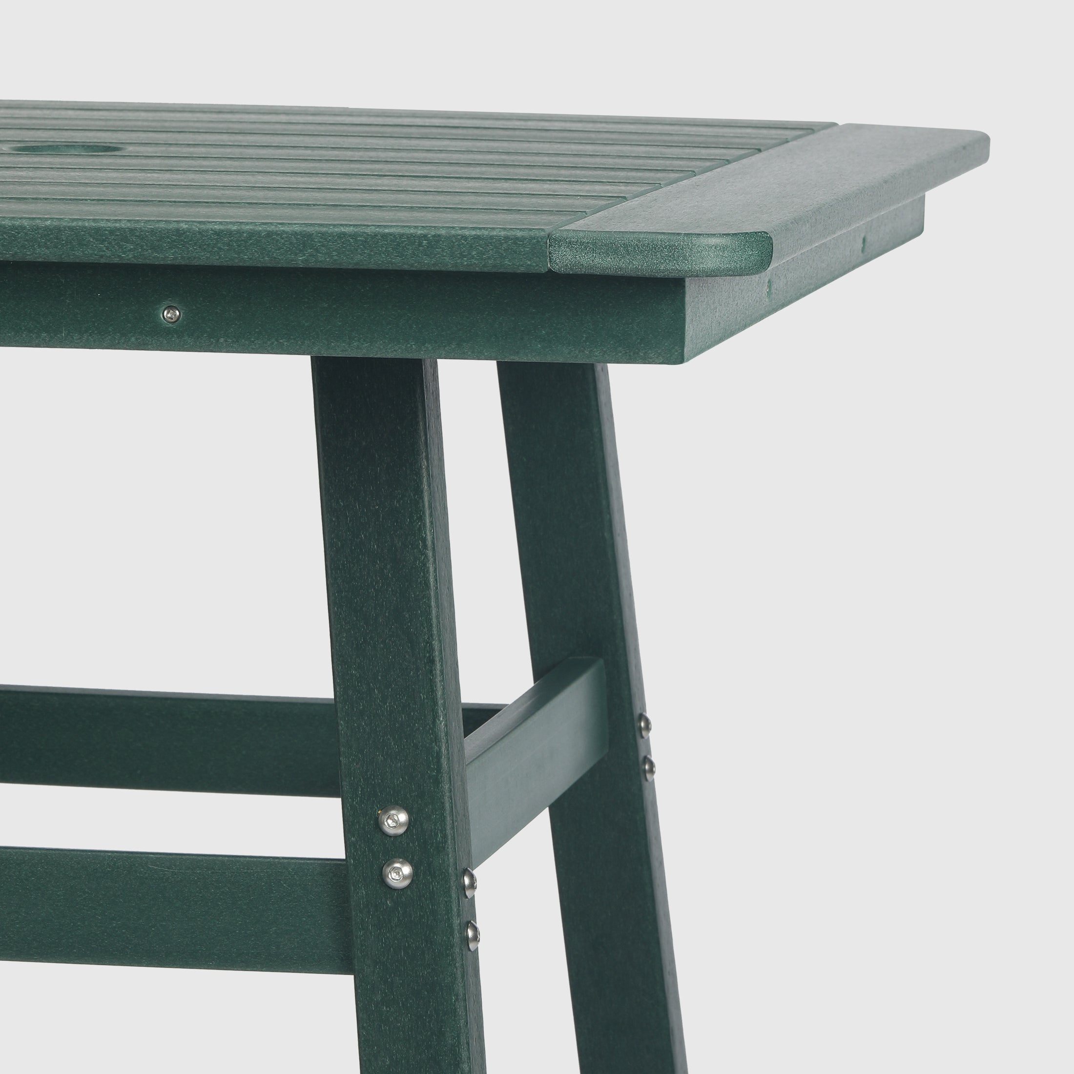 Paradise 30" Square Outdoor Patio Bistro Bar Table With Umbrella Hole