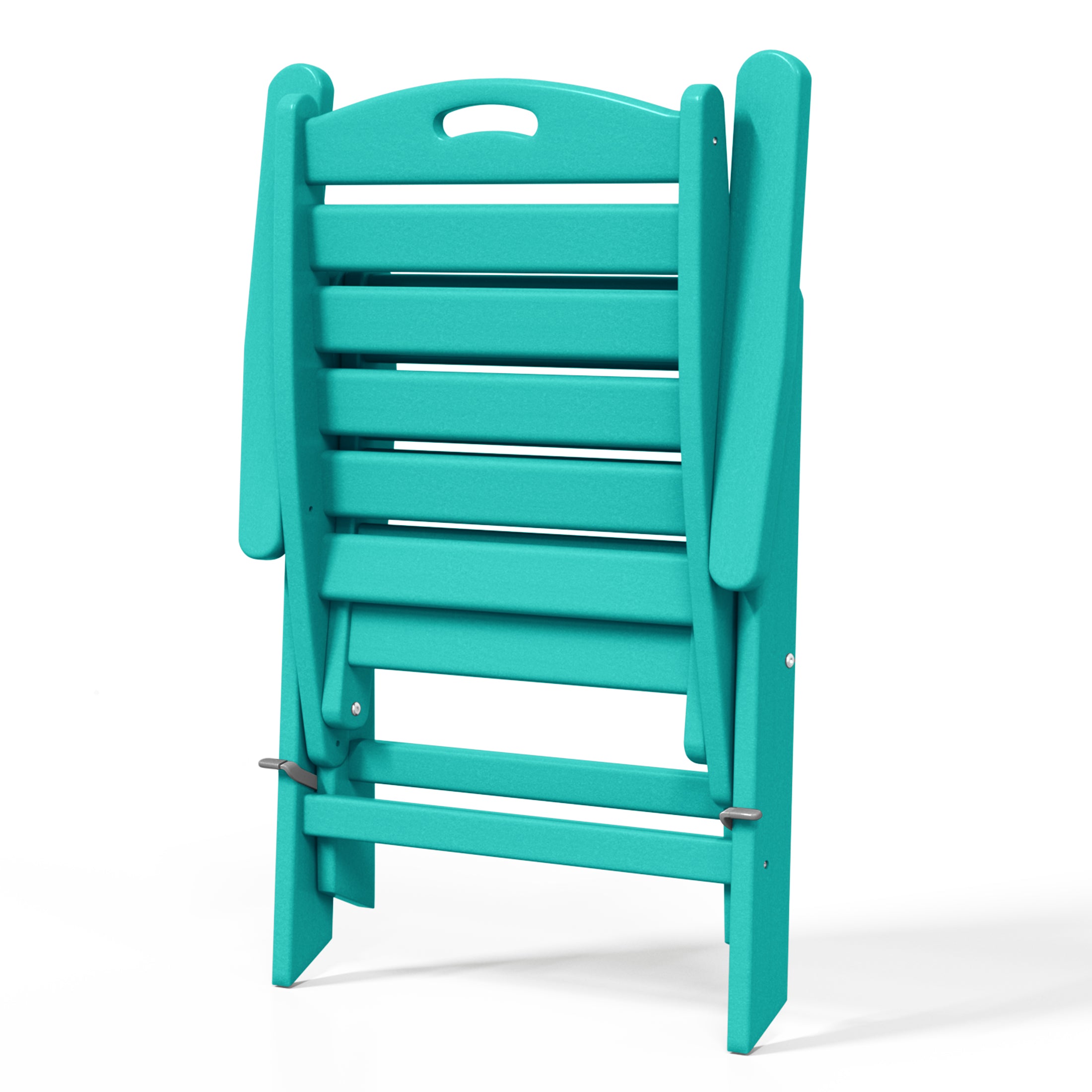 Cayman HDPE Adjustable Highback Folding Outdoor Patio Dining Chairs Set of 2