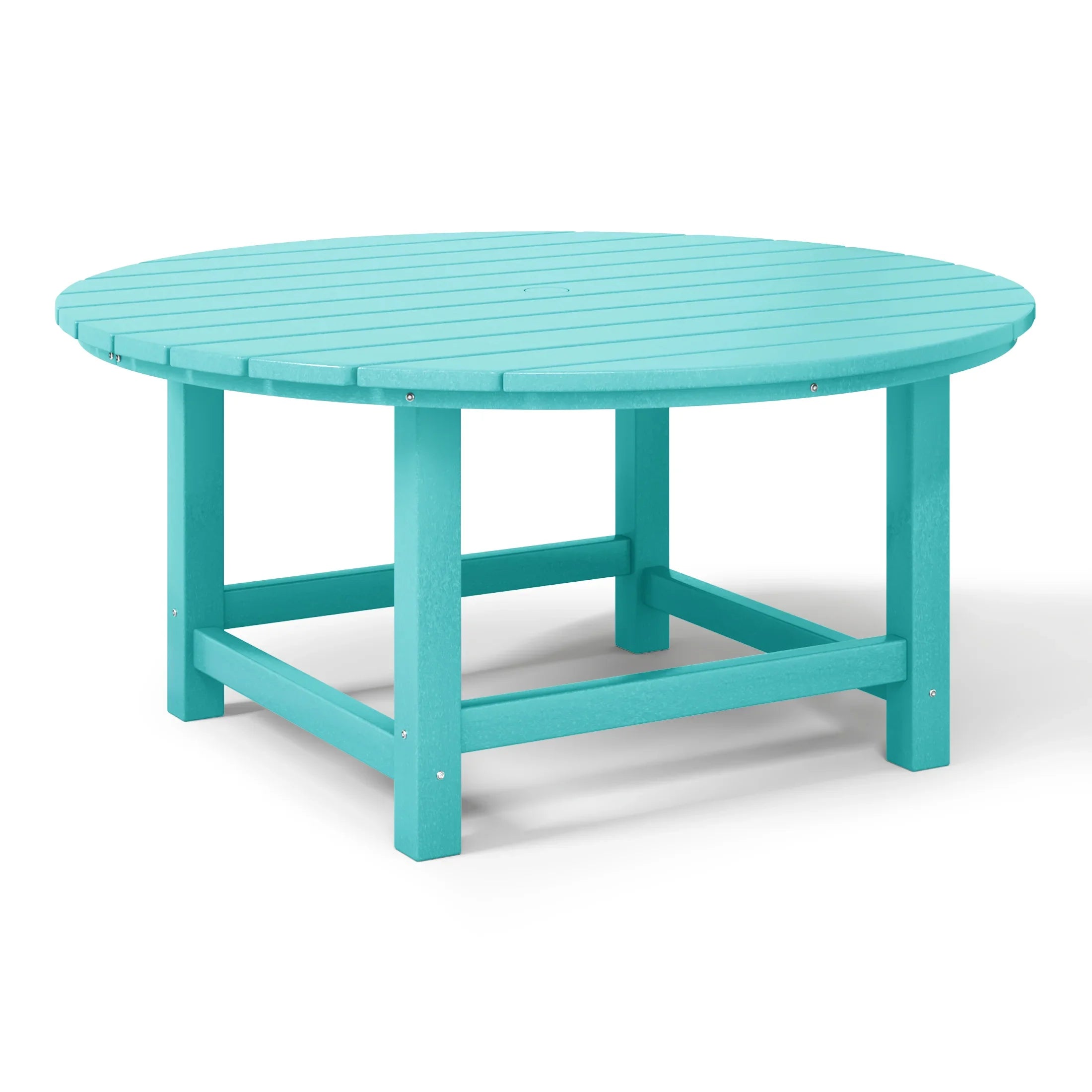 Paradise Low Outdoor HDPE Round Patio Coffee Table