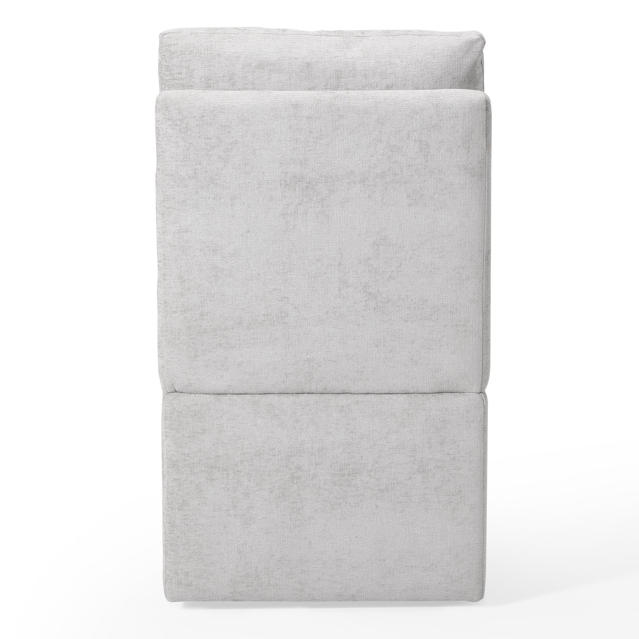 Danburry Modern Upholstered Chenille Armless Dining Chairs With Casters (Set of 2)