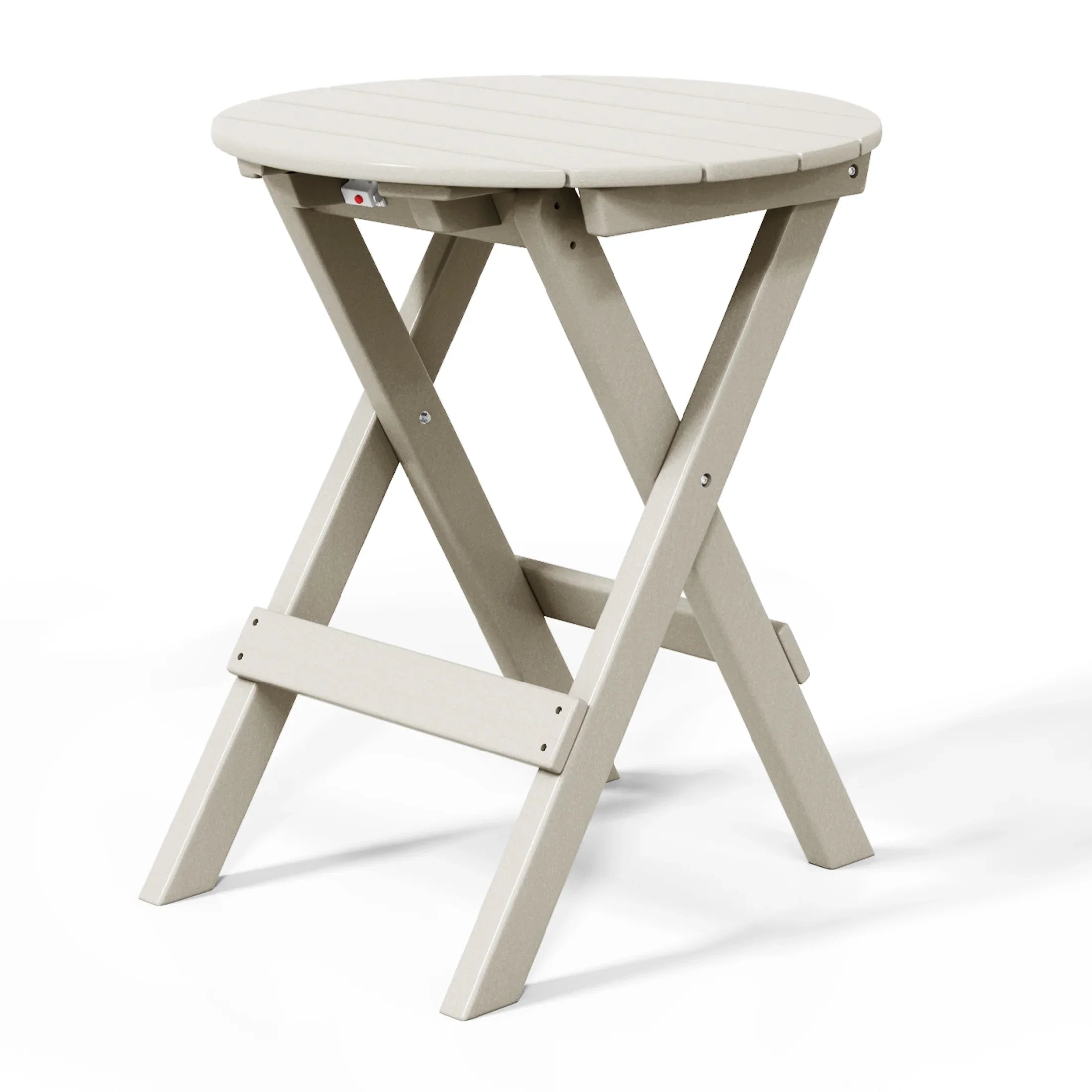 Paradise HDPE Outdoor 24.5 Inch Round Portable Folding Patio Dining Table
