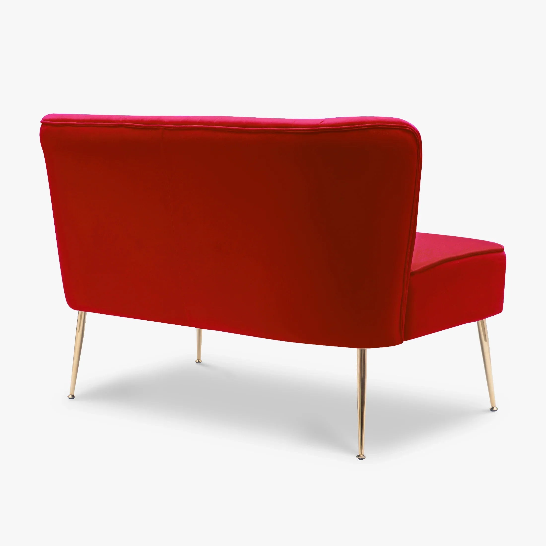 Alaia Mid Century Modern Tufted Velvet Loveseat Sofa and 25" Accent Chair 3-Piece Set