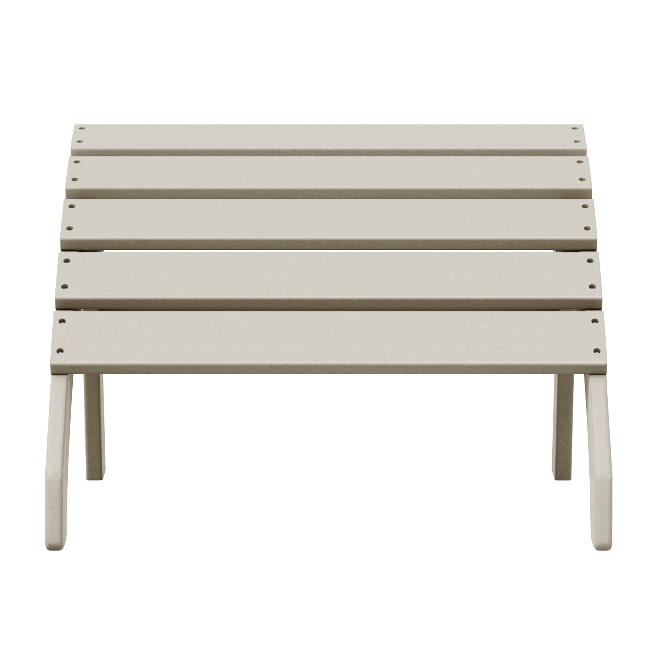 Portside Outdoor Patio HDPE Adirondack Ottoman Footrest