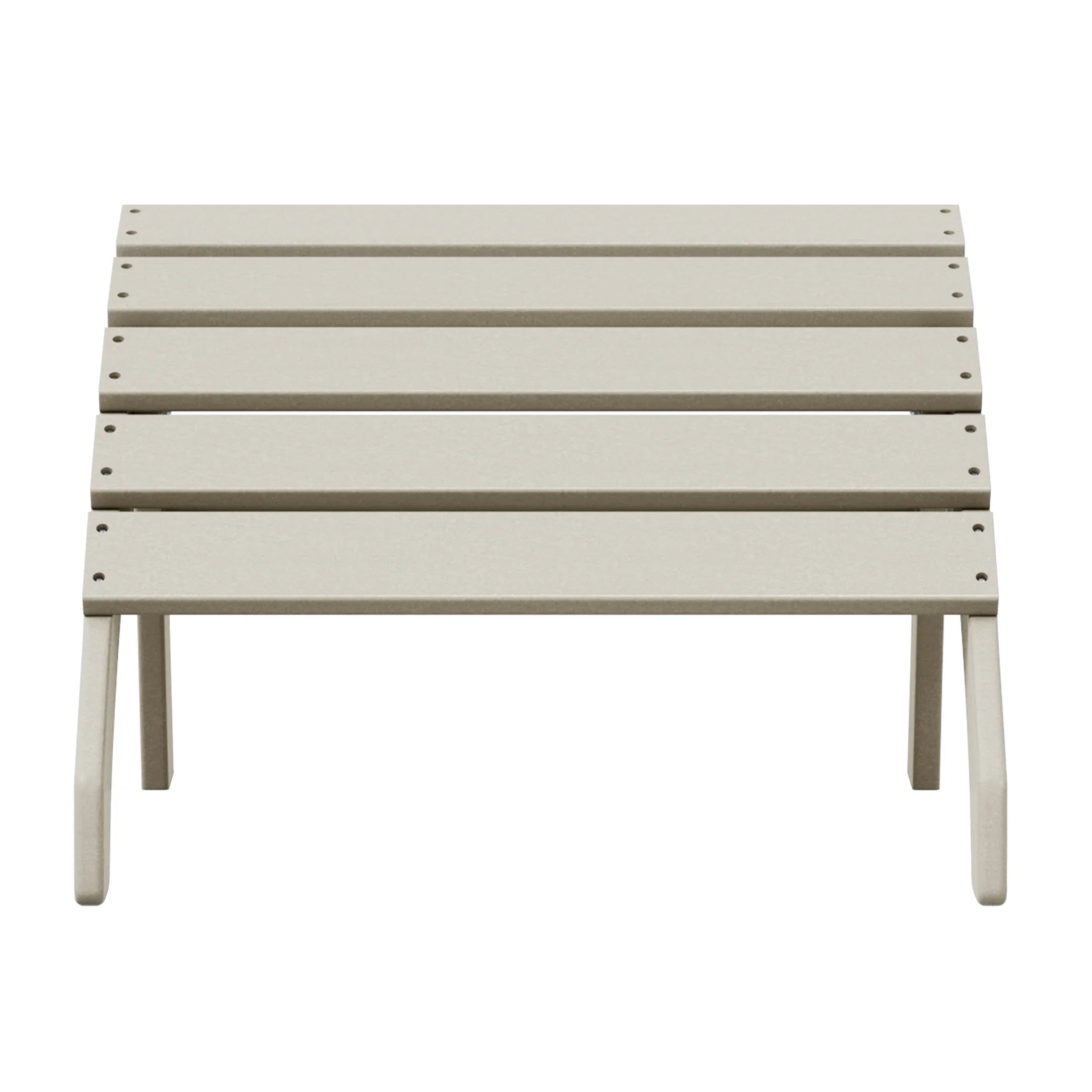 Portside Outdoor Patio HDPE Adirondack Ottoman Footrest