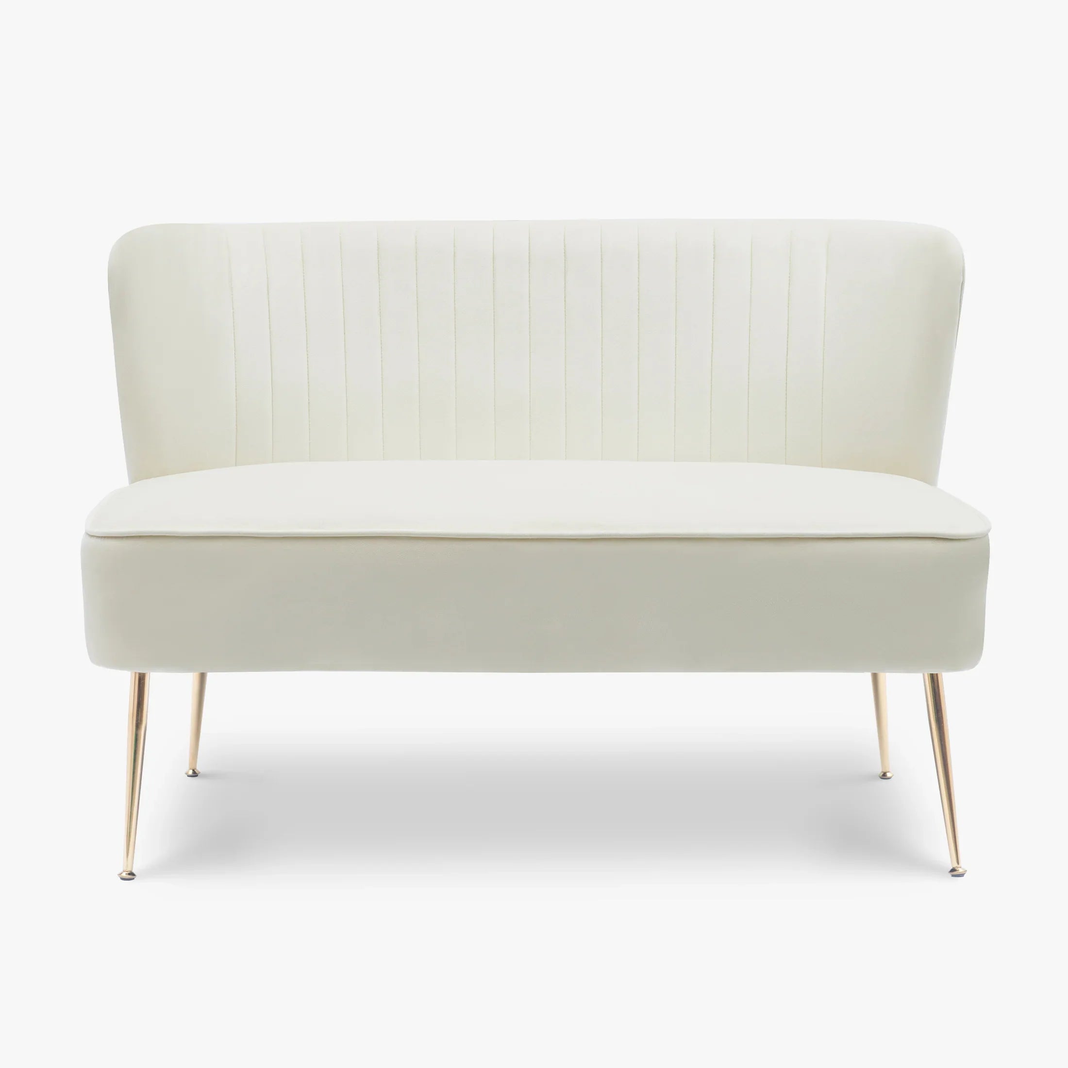 Alaia 46" Wide Upholstered Velvet Love Seat Sofa