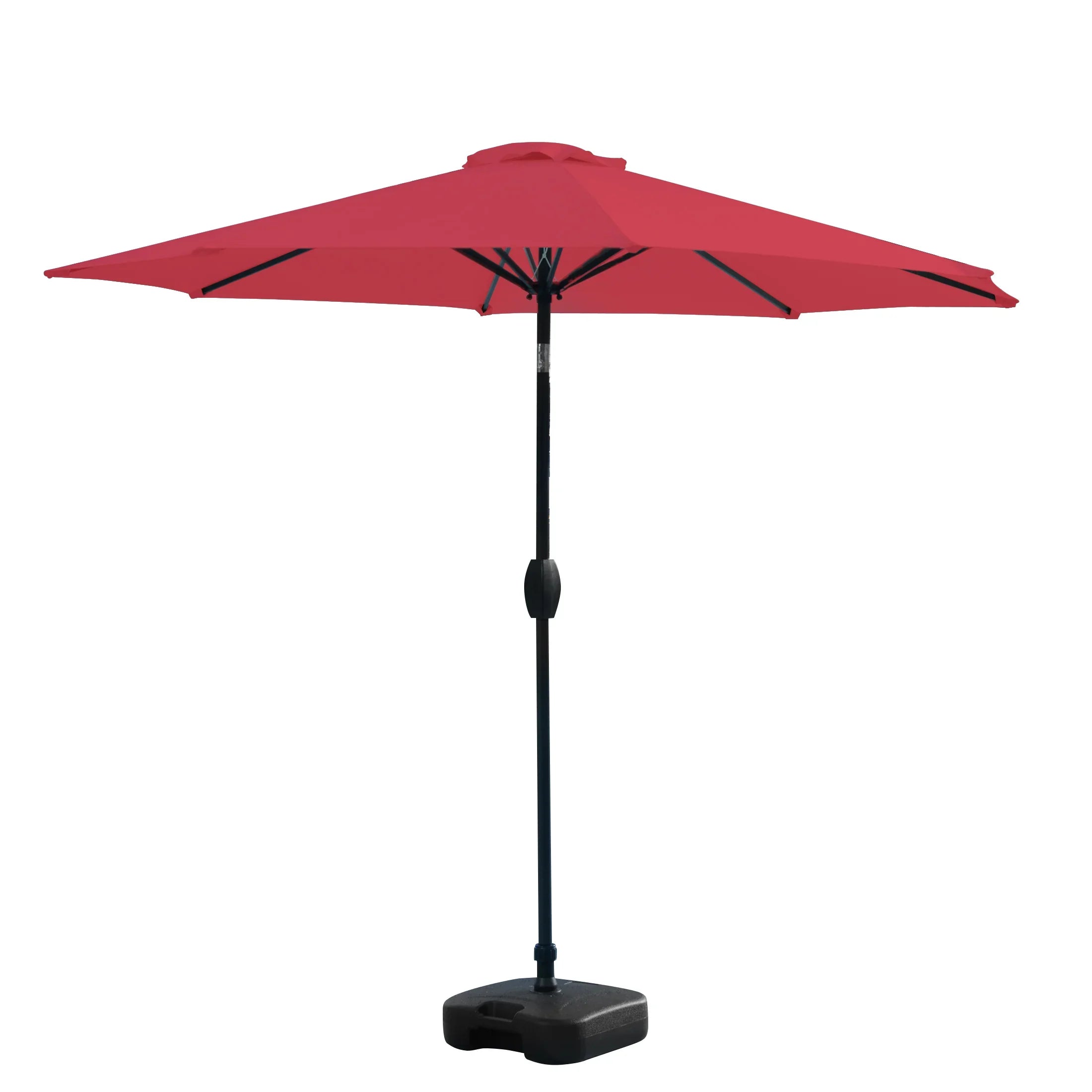 Cabana 9 ft. Patio Table Umbrella with tilt, crank features and free standing square shape weight base kit