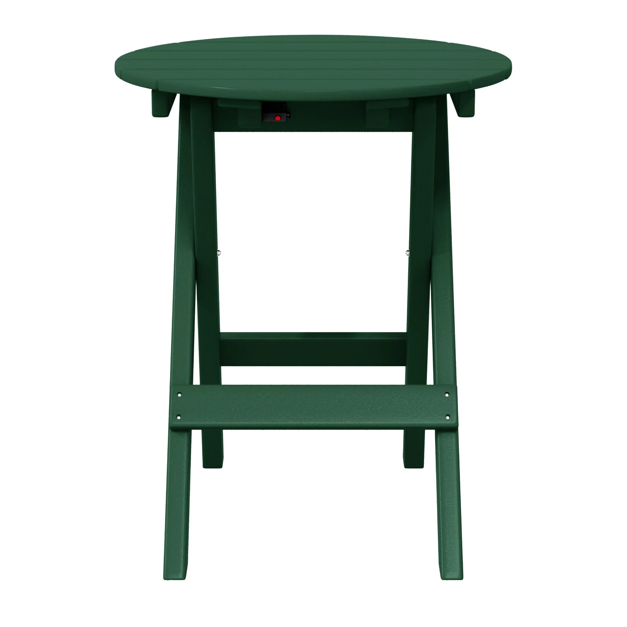 Paradise HDPE Outdoor 24.5 Inch Round Portable Folding Patio Dining Table