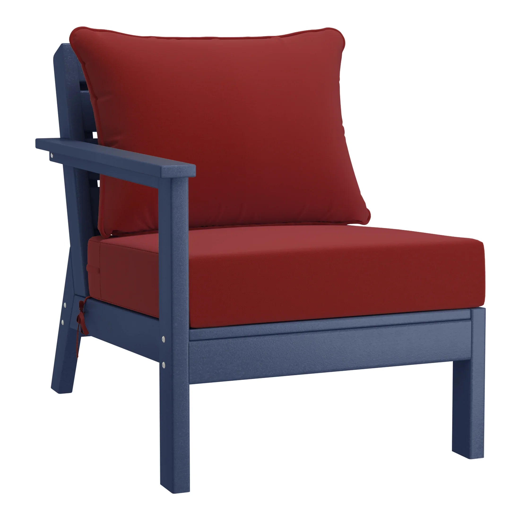 Portsmouth Outdoor Patio HDPE Sectional Sofa with Patio Cushions
