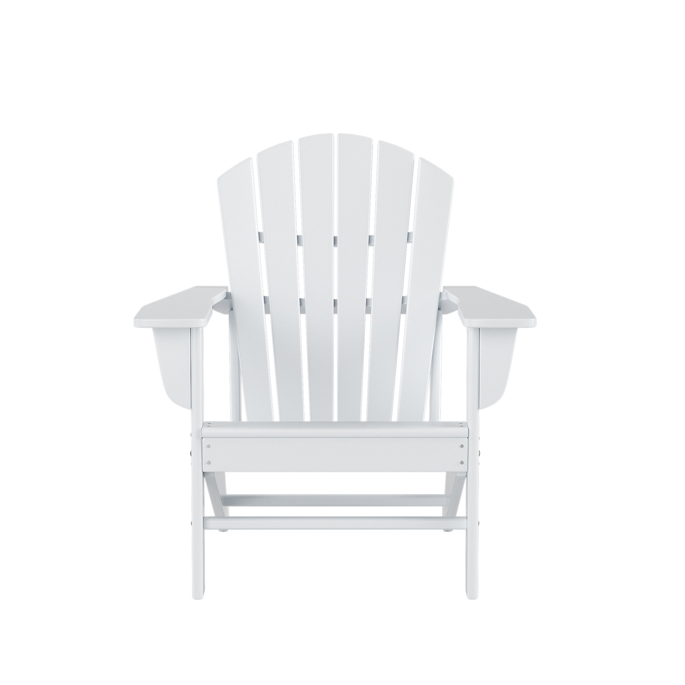 Portside 5-Piece Outdoor Patio HDPE Adirondack Chair With Round Coffee Table Conversation Set