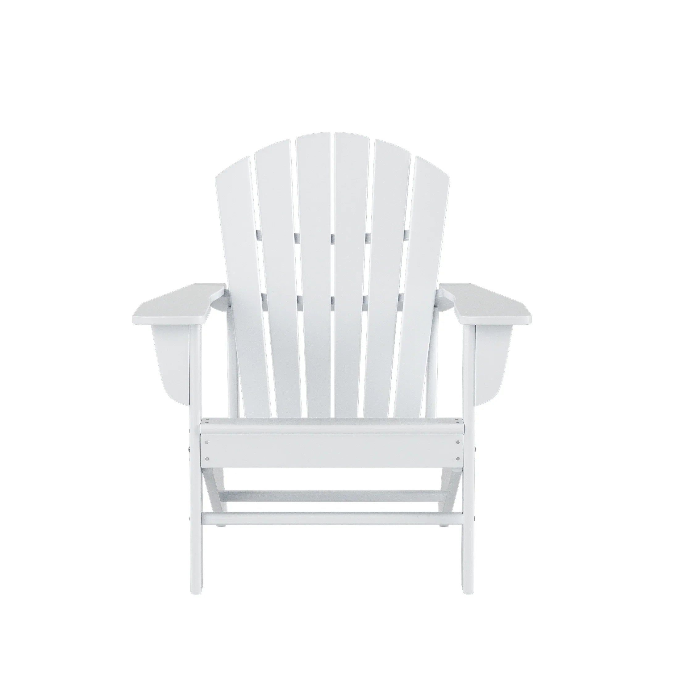 Portside 5-Piece Outdoor Patio HDPE Adirondack Chair With Square Coffee Table Conversation Set