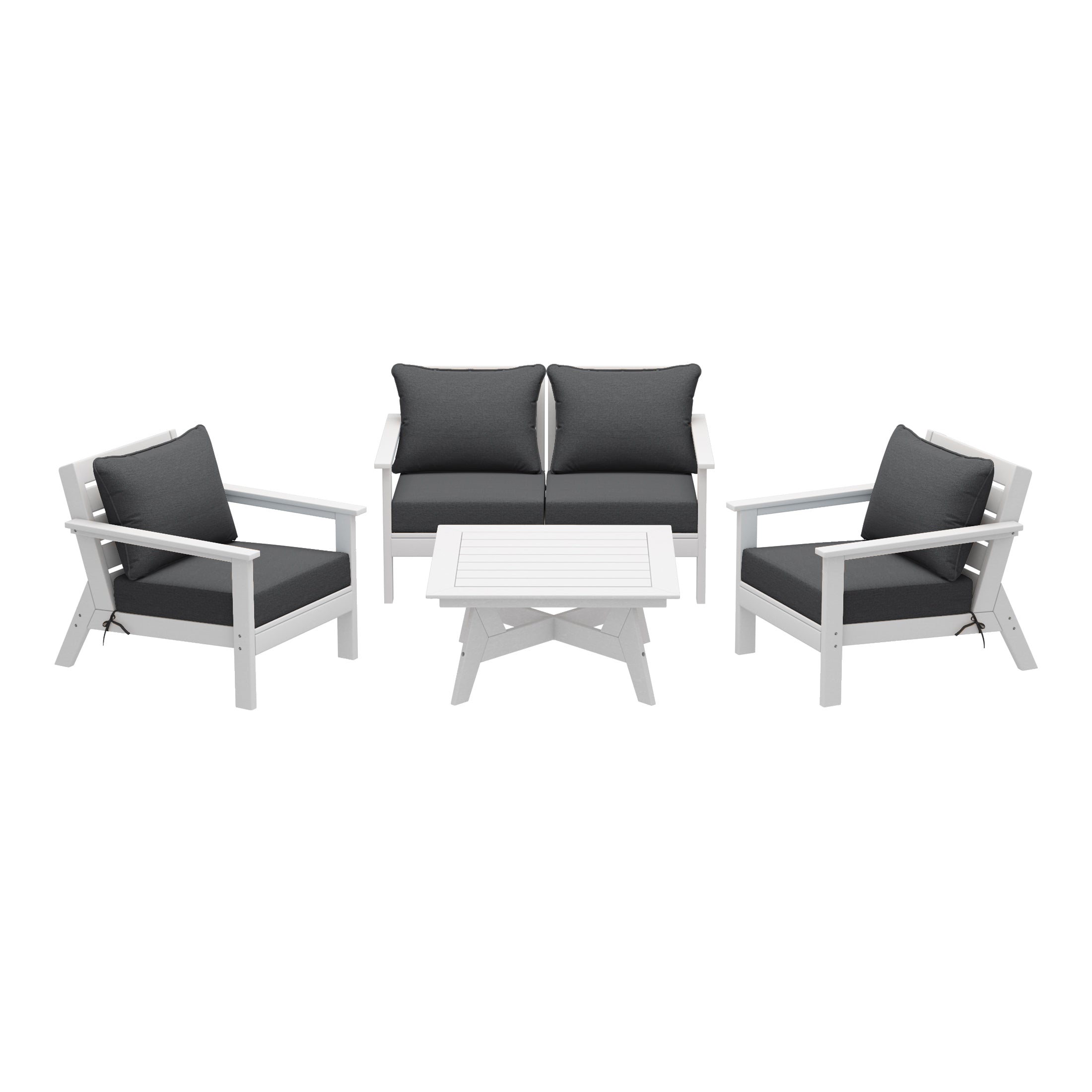 Portsmouth Outdoor 5-Piece Modular Sectional Patio Furniture Sofa Set
