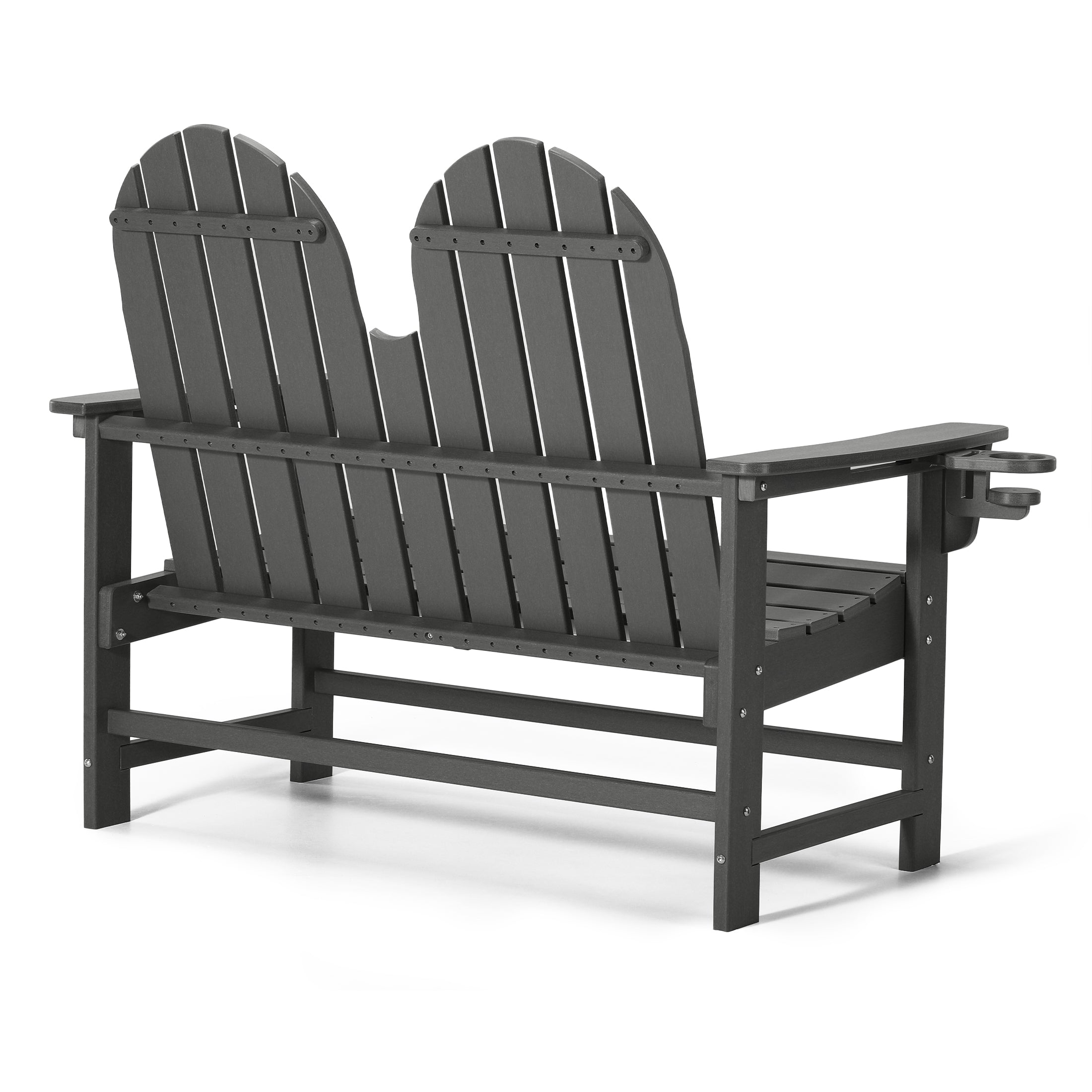 Savannah Outdoor Patio 49" HDPE Adirondack Garden Bench