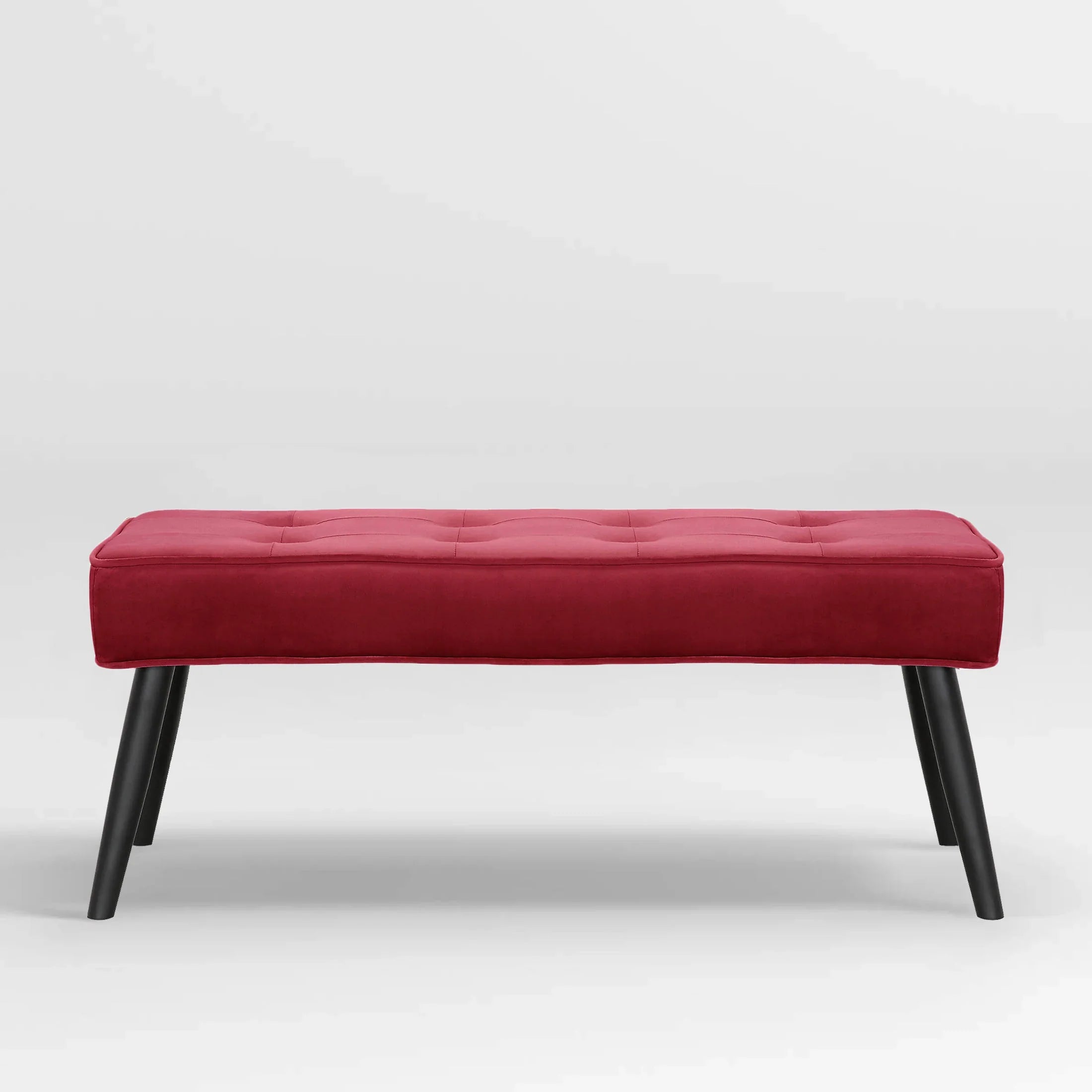 Hank Button Tufted Velvet Upholstered Accent Bench