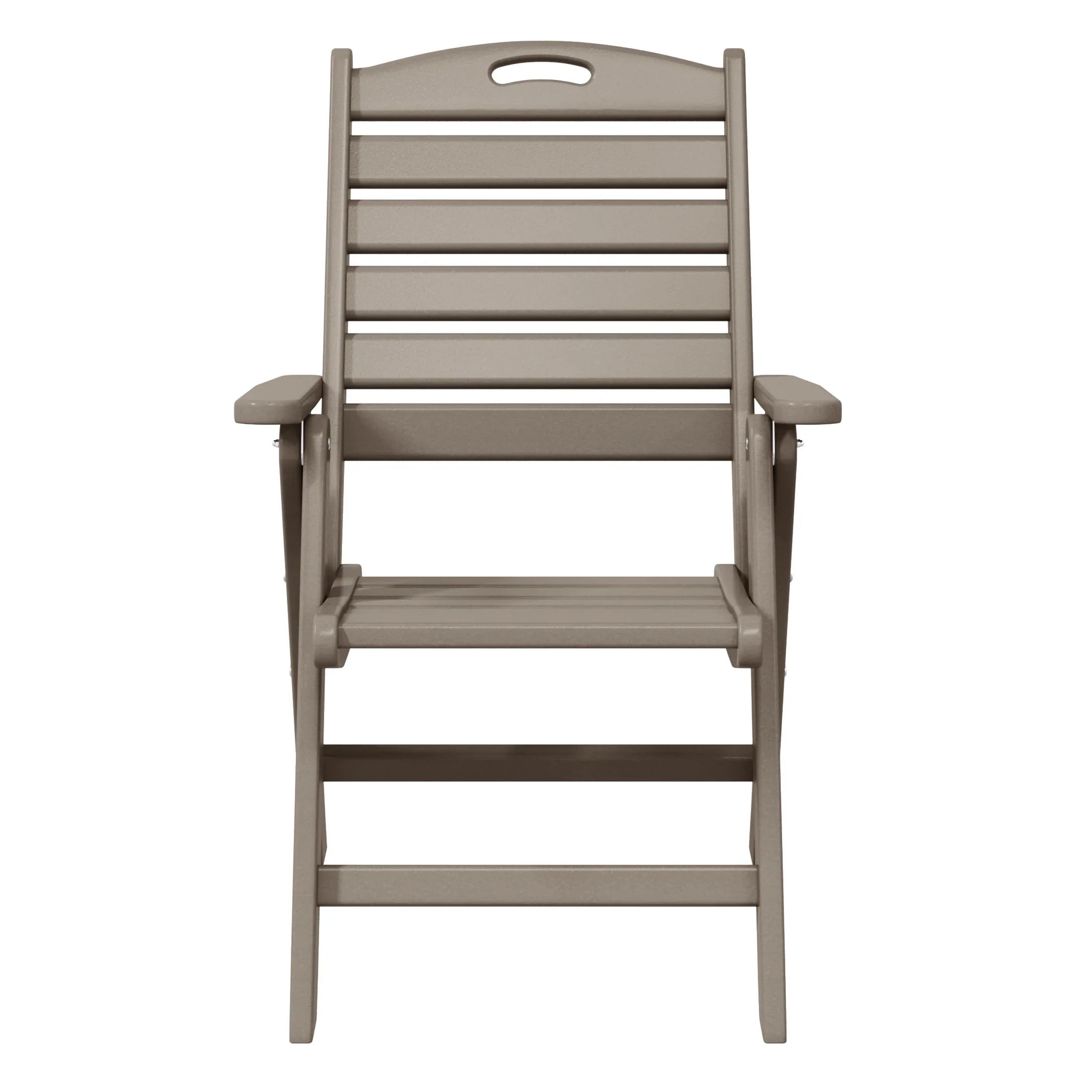 Cayman HDPE Adjustable Highback Folding Outdoor Patio Dining Chairs Set of 2