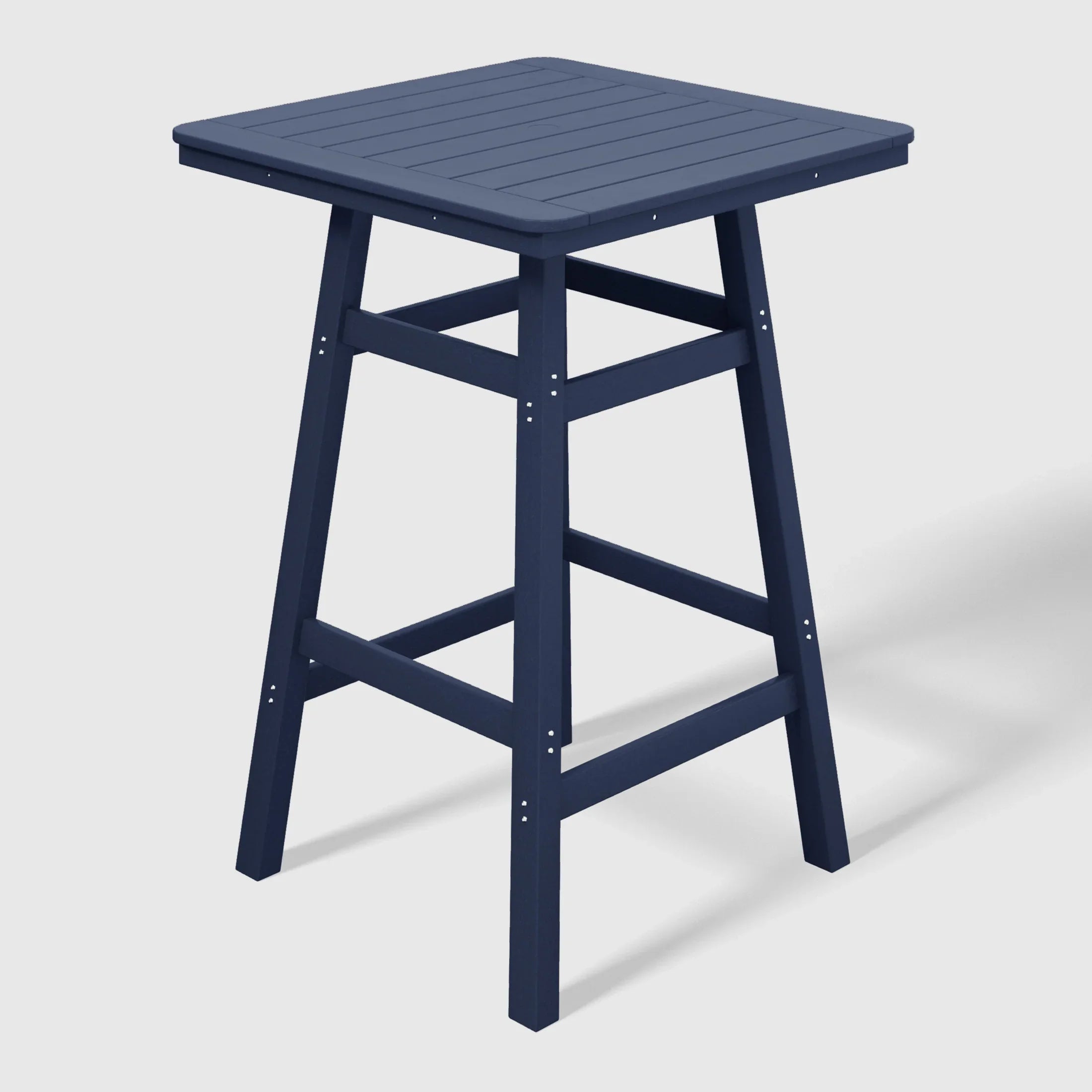 Paradise 30" Square Outdoor Patio Bistro Bar Table With Umbrella Hole