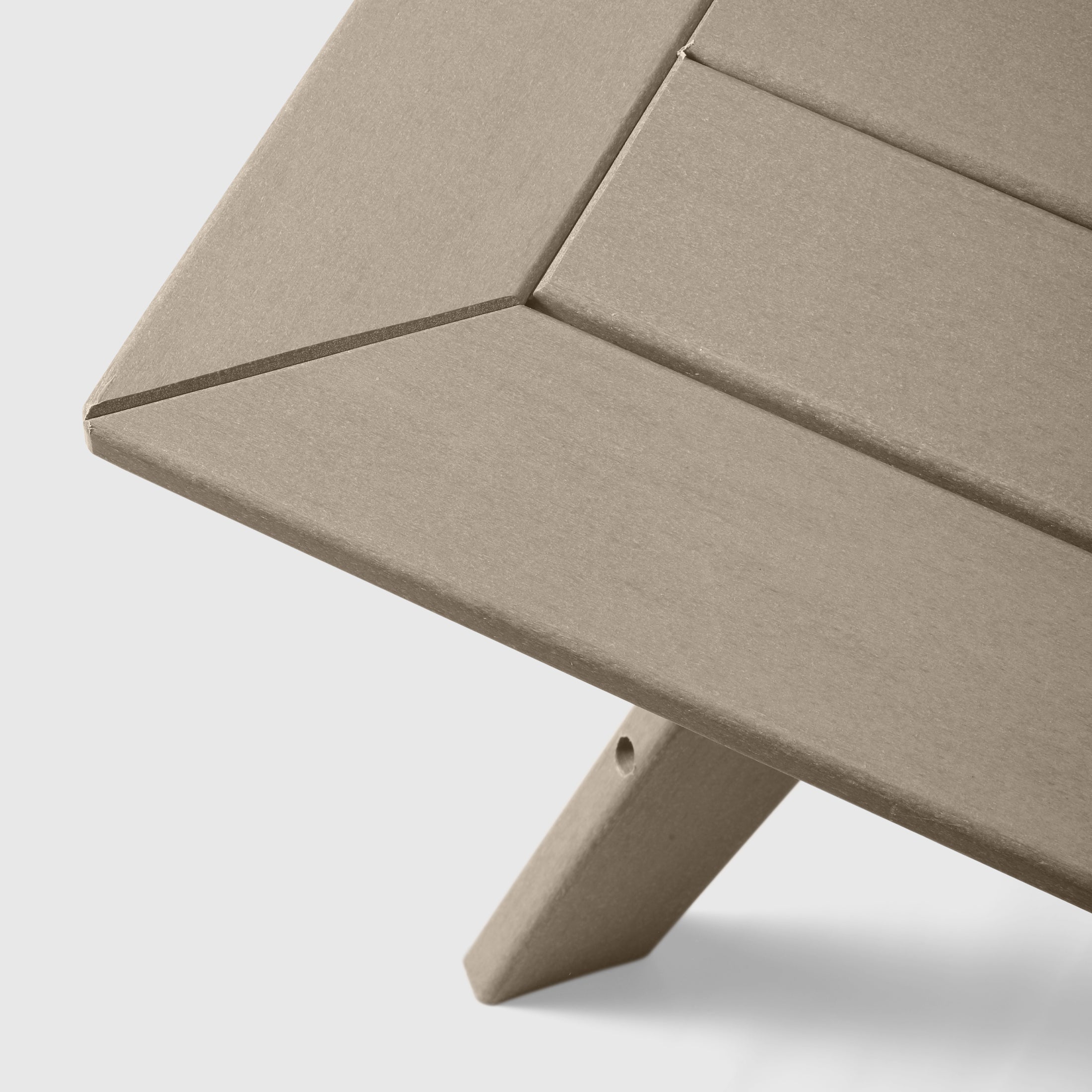 Portsmouth Modern Low Outdoor Patio Square HDPE Coffee Table