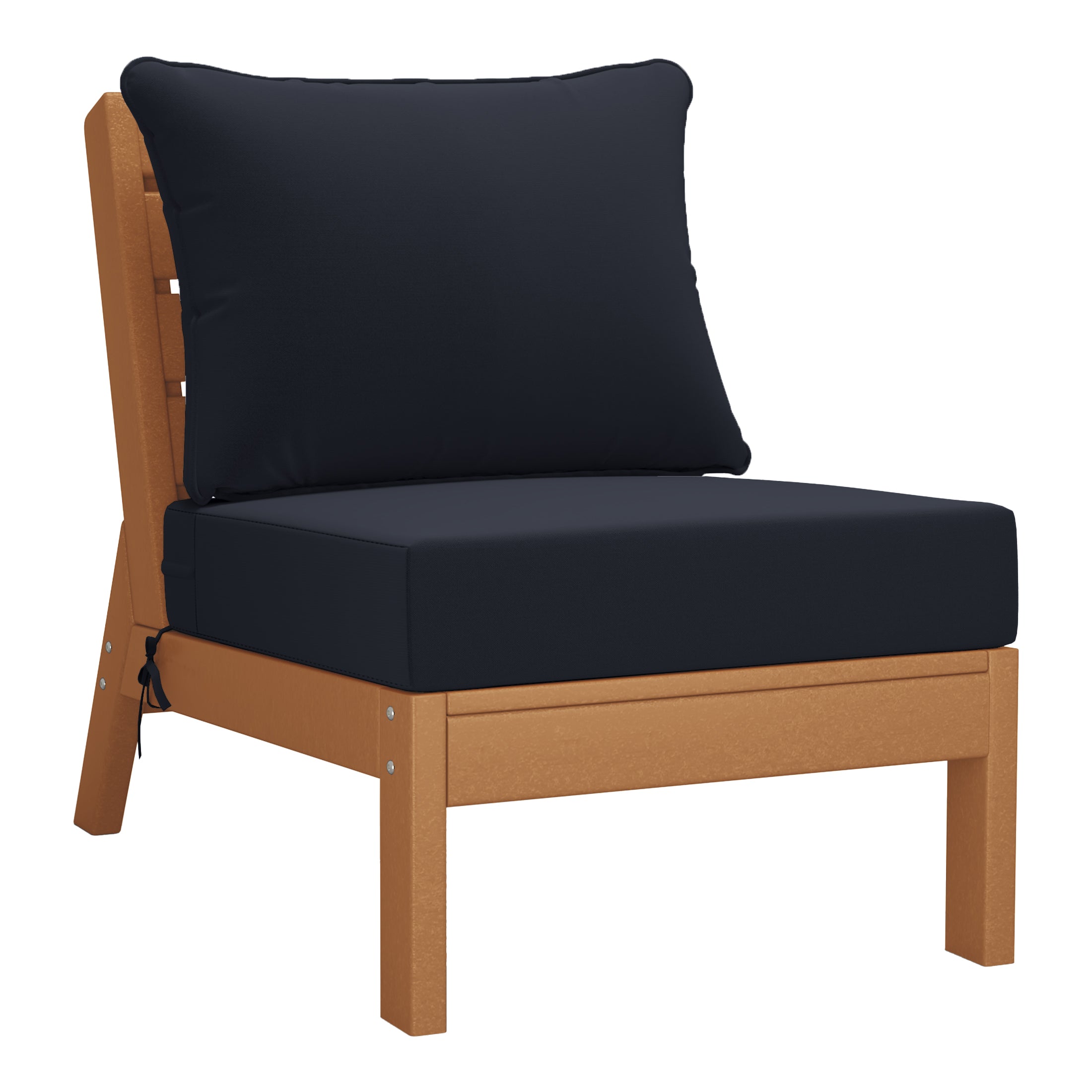 Portsmouth Outdoor Patio HDPE Sectional Sofa with Patio Cushions