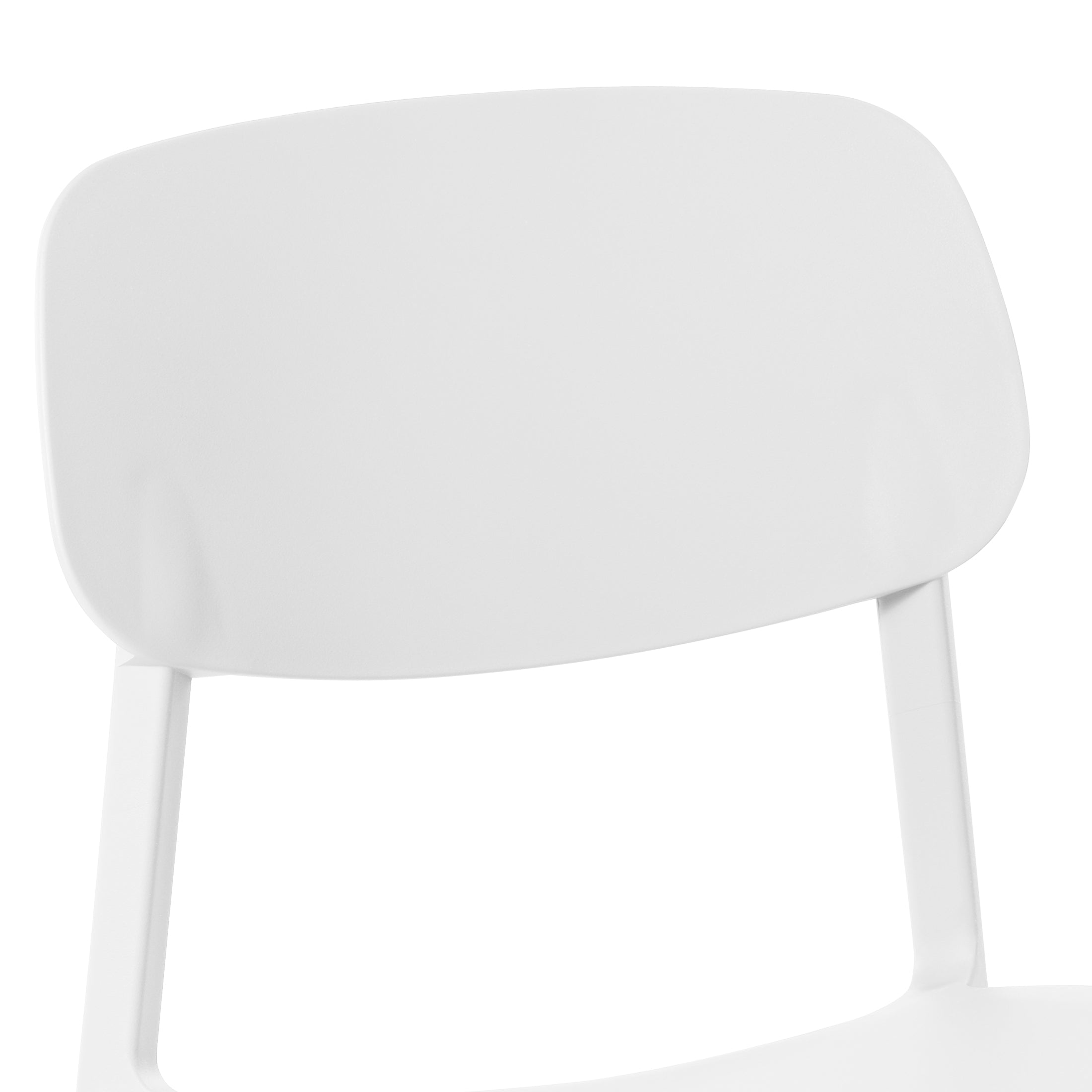 Sunshine Modern Stackable Polypropylene Plastic Patio Dining Chair (Set of 2)