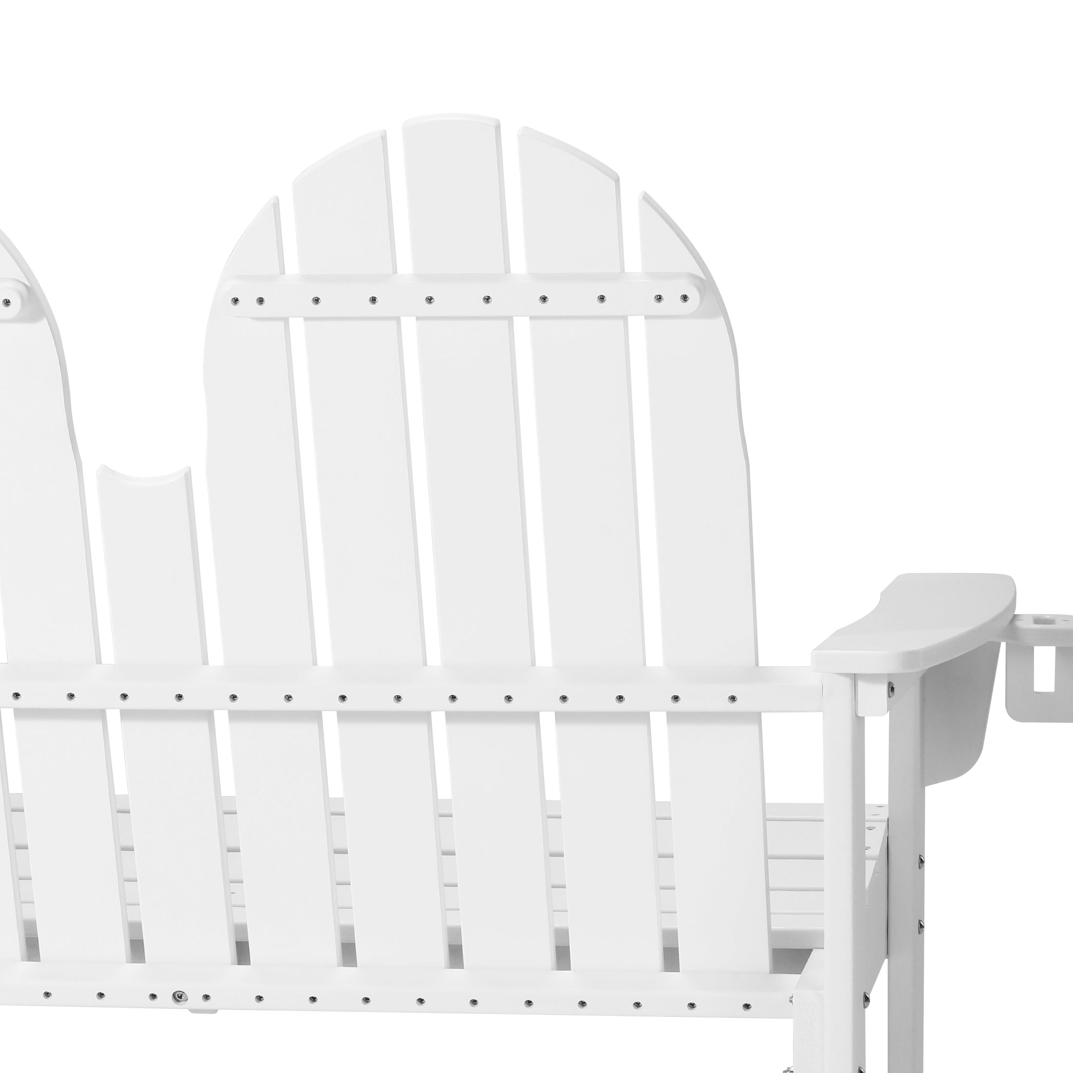 Savannah Outdoor Patio 49" HDPE Adirondack Garden Bench
