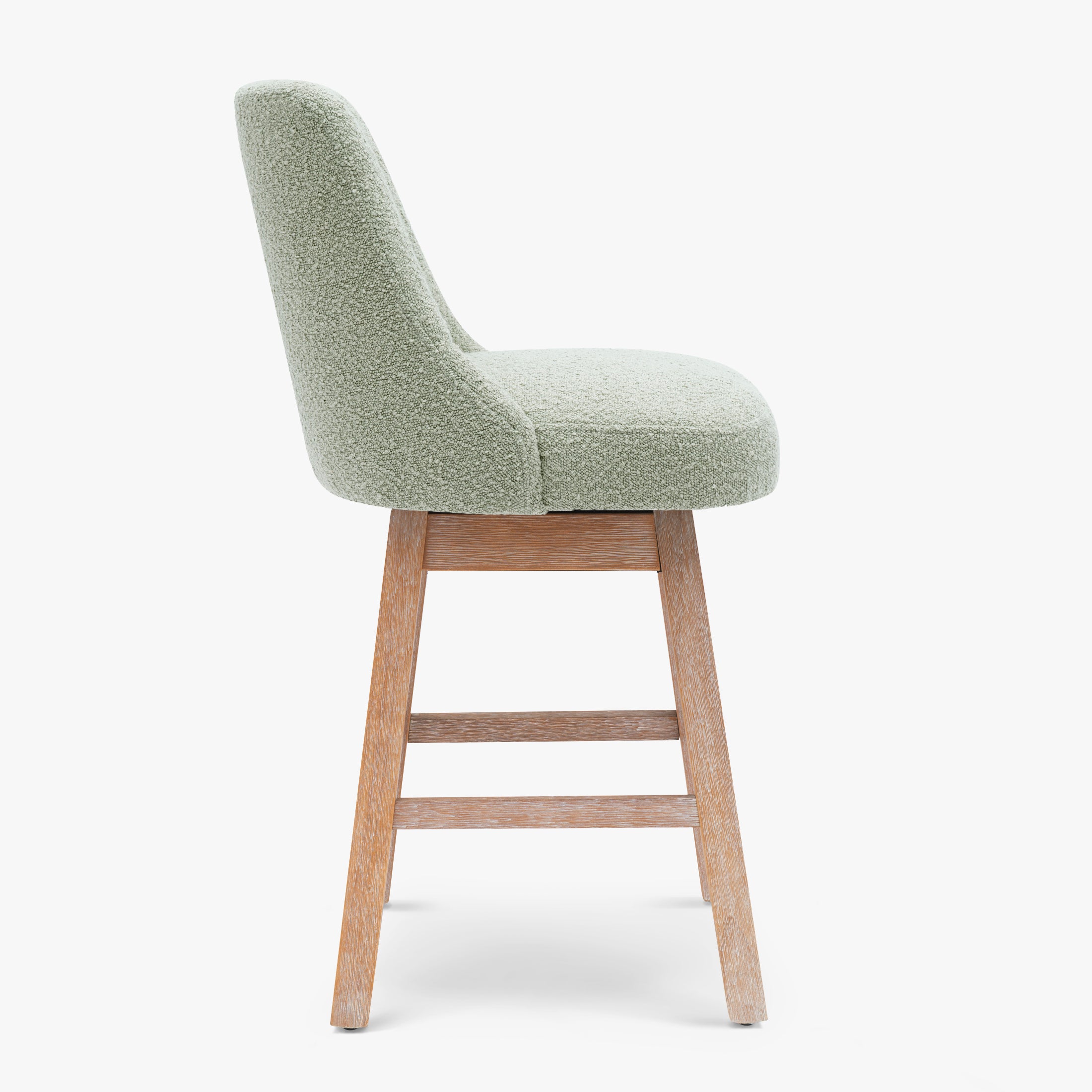 Amélie 26" Upholstered Swivel Counter Height Bar Stool