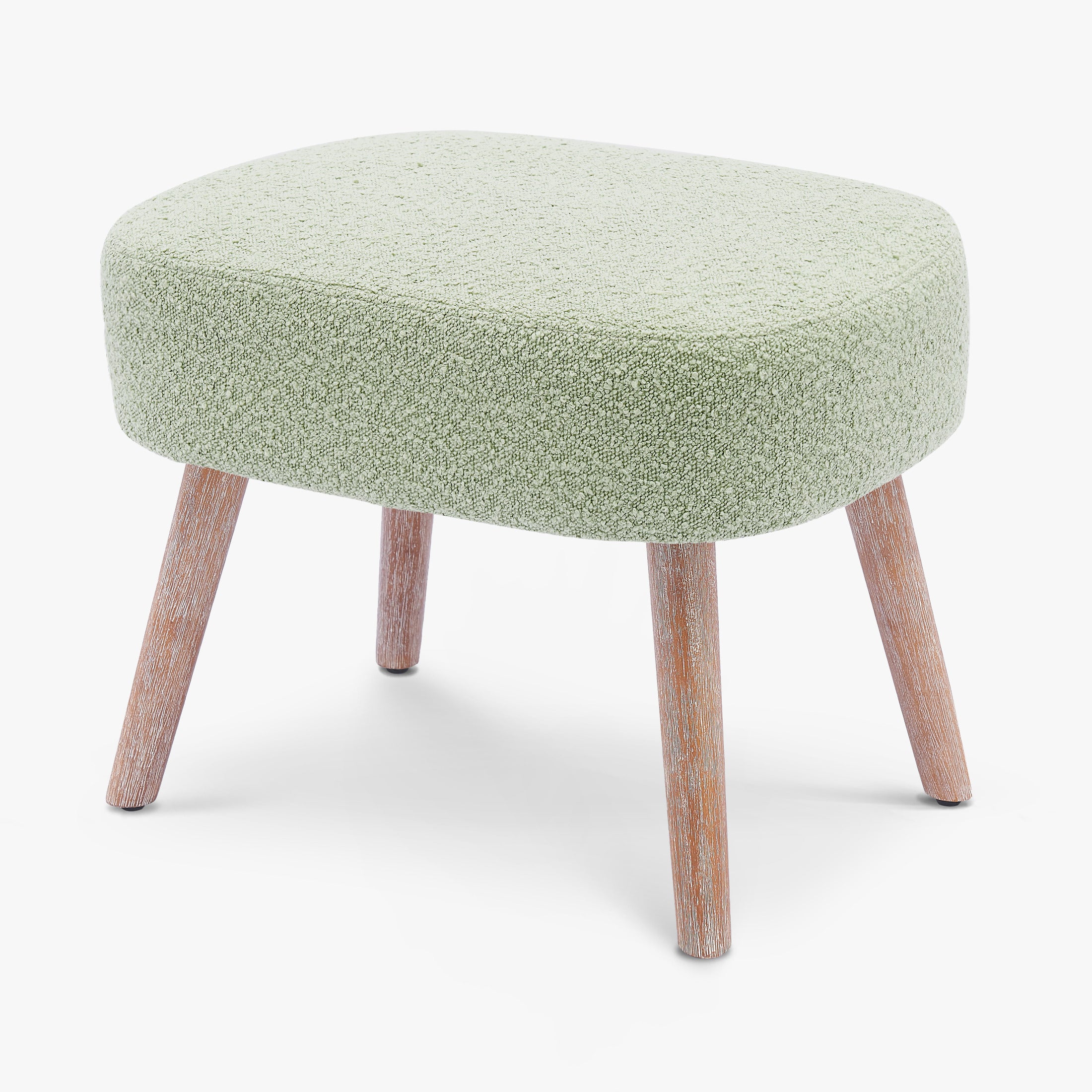 Amélie 21" Wide Square Upholstered Cushion Ottoman Foot Stool