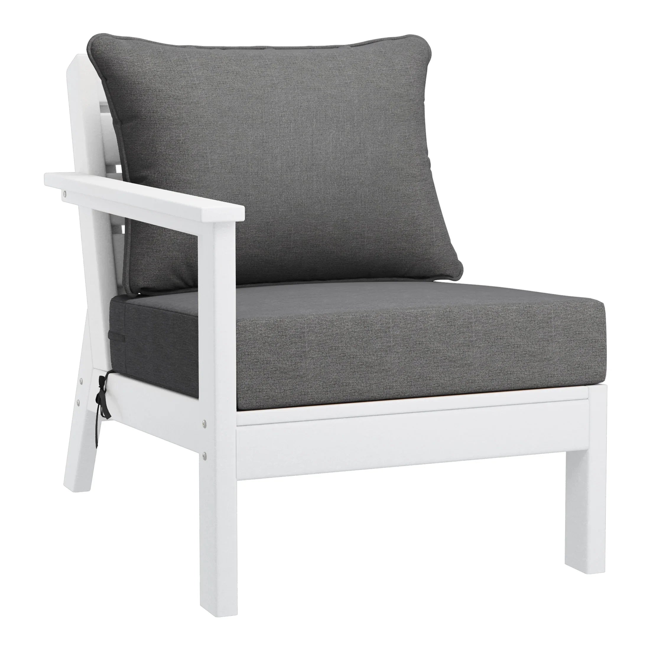 Portsmouth Outdoor Patio HDPE Sectional Sofa with Patio Cushions
