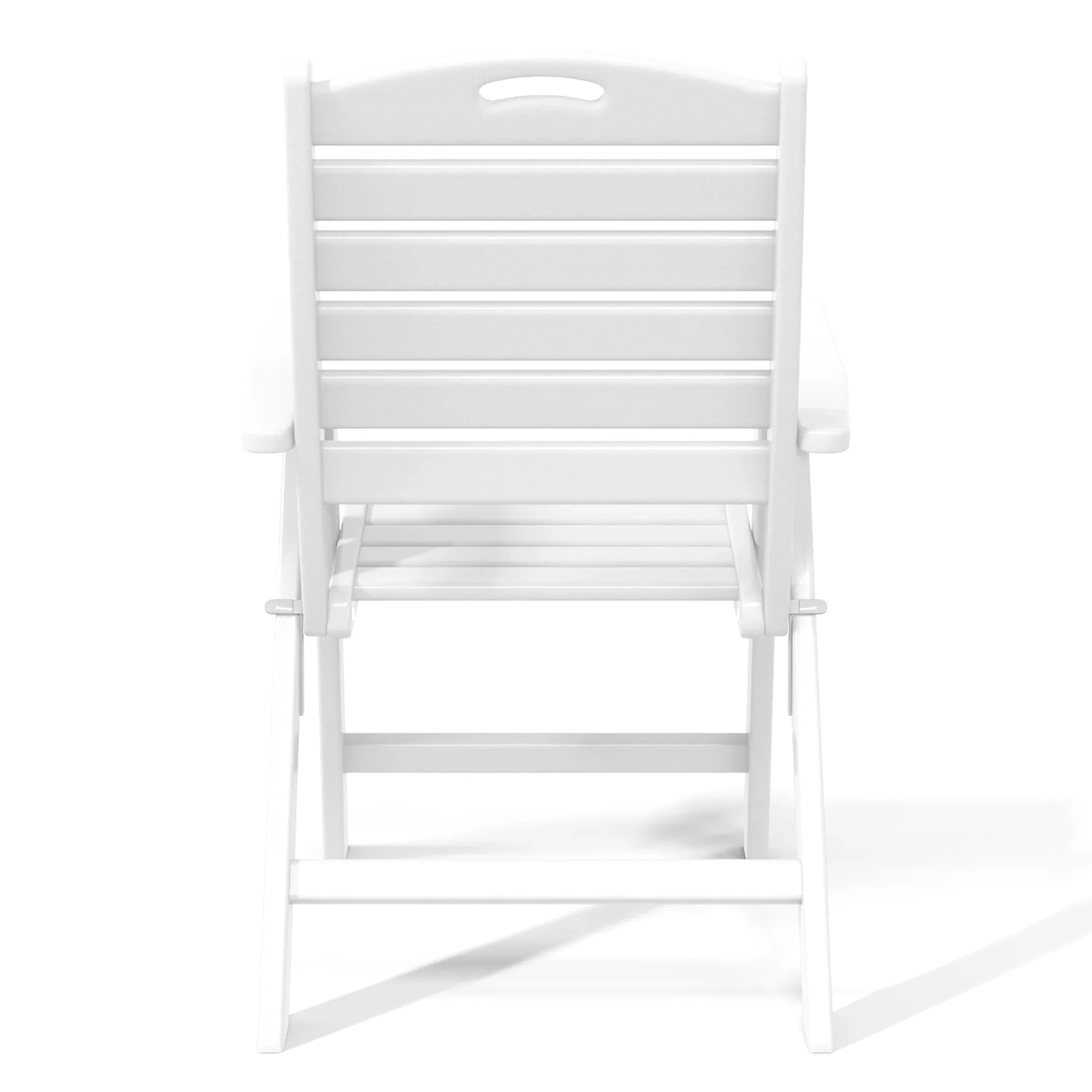 Paradise 7-Piece HDPE Rectangular Patio Dining Table Set with Foldable Chairs