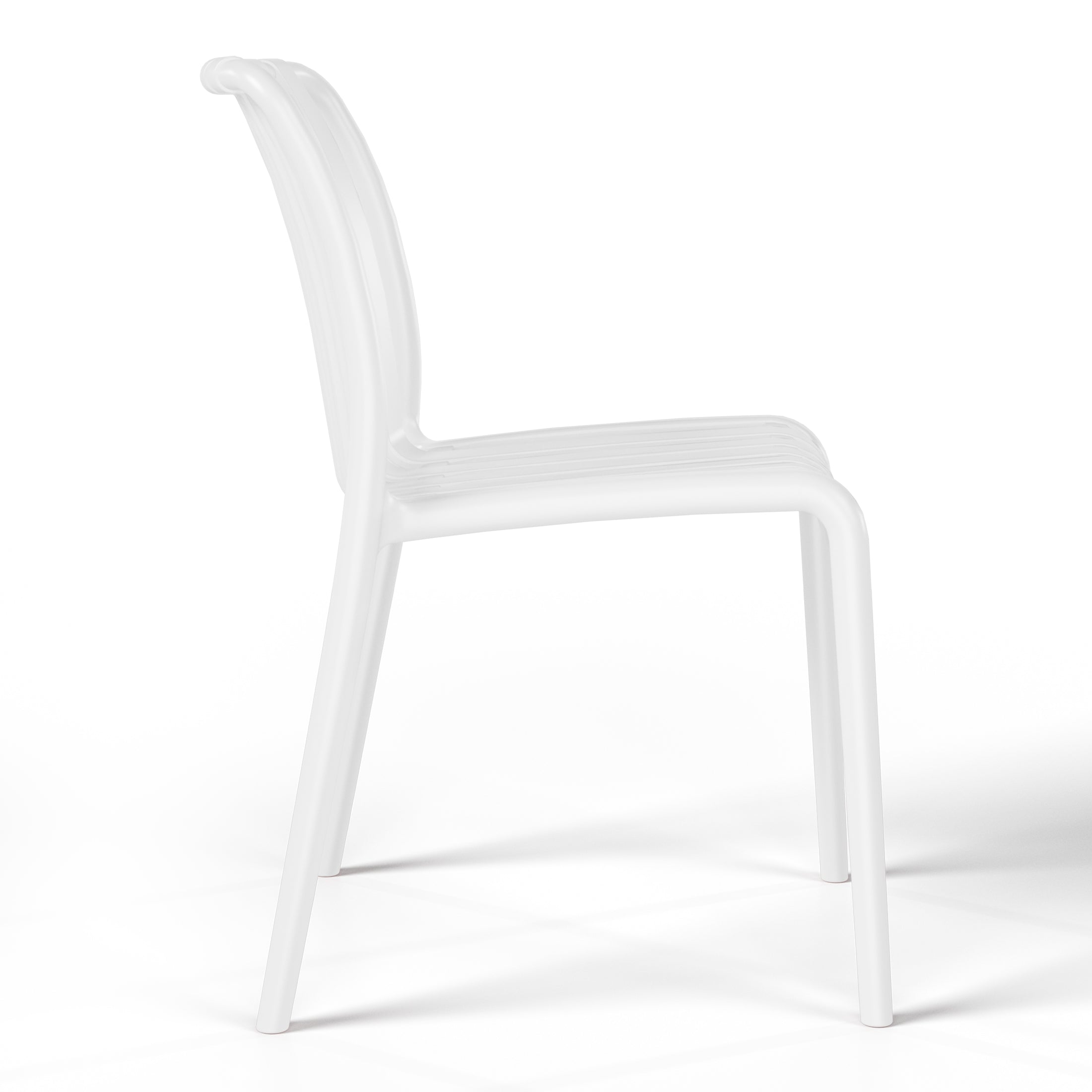 Sunshine 3-Piece Outdoor Patio Bistro Balcony Furniture Set With Stackable Chairs