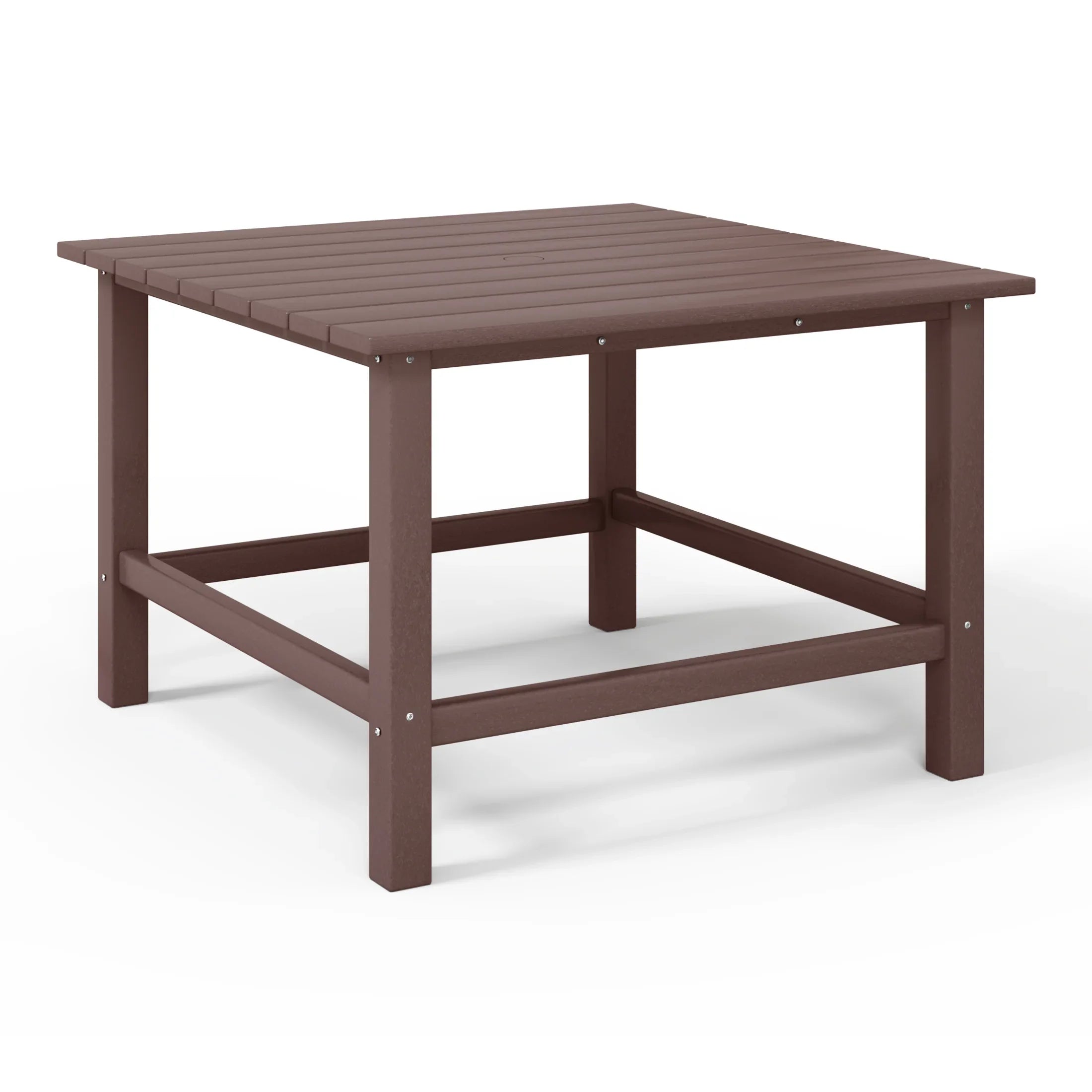 Paradise Kids 5-Piece HDPE Outdoor Square Patio Dining Table and Chairs Set