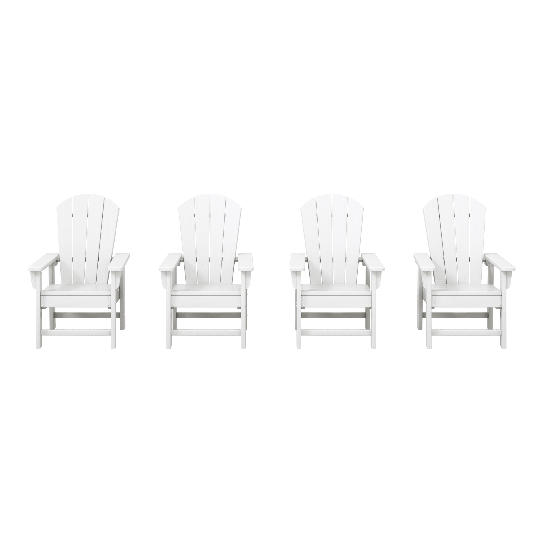 Paradise Kids Outdoor Adirondack Plastic Patio Chair (Set of 4)