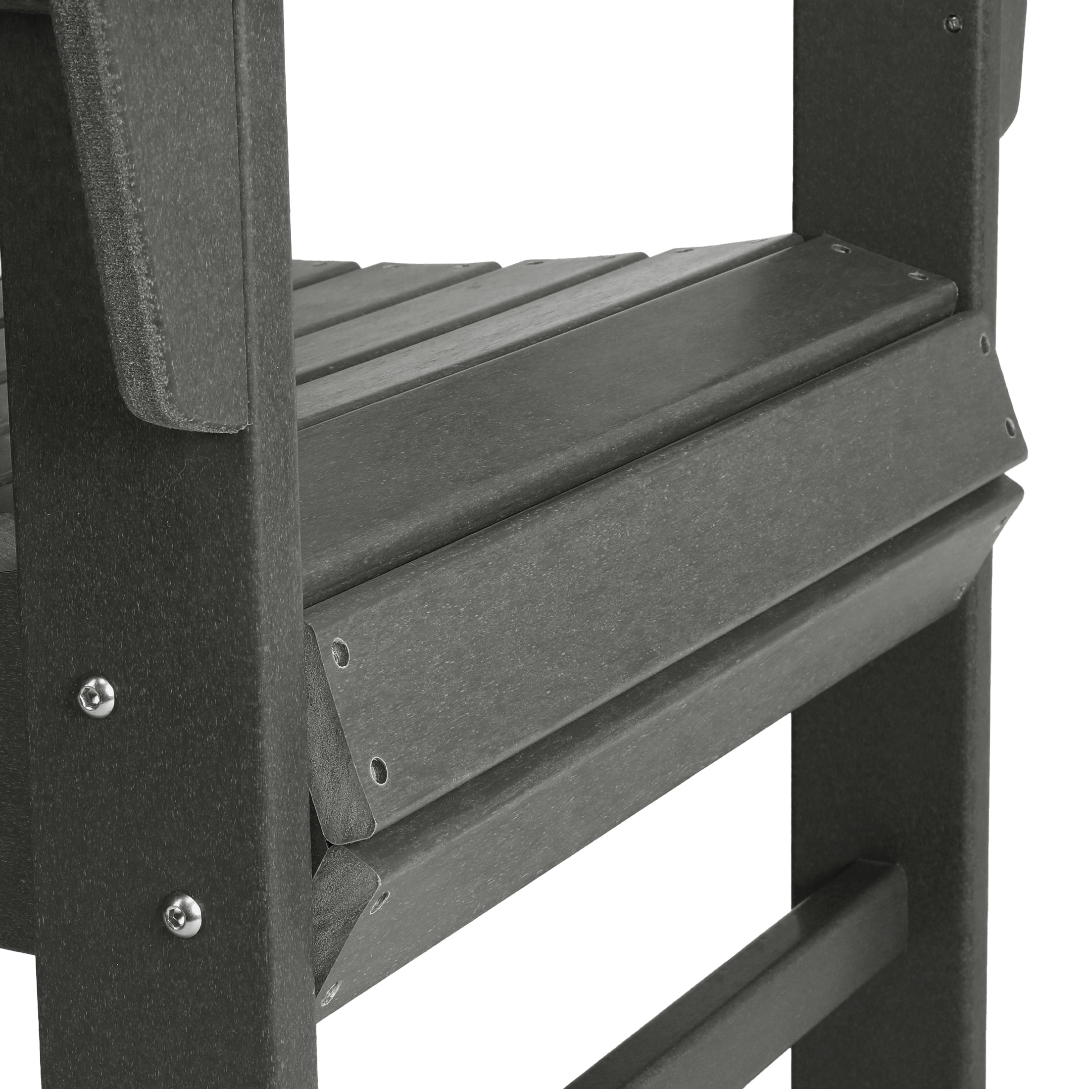 Palms Outdoor Patio HDPE Plastic Modern Adirondack Dining Chair