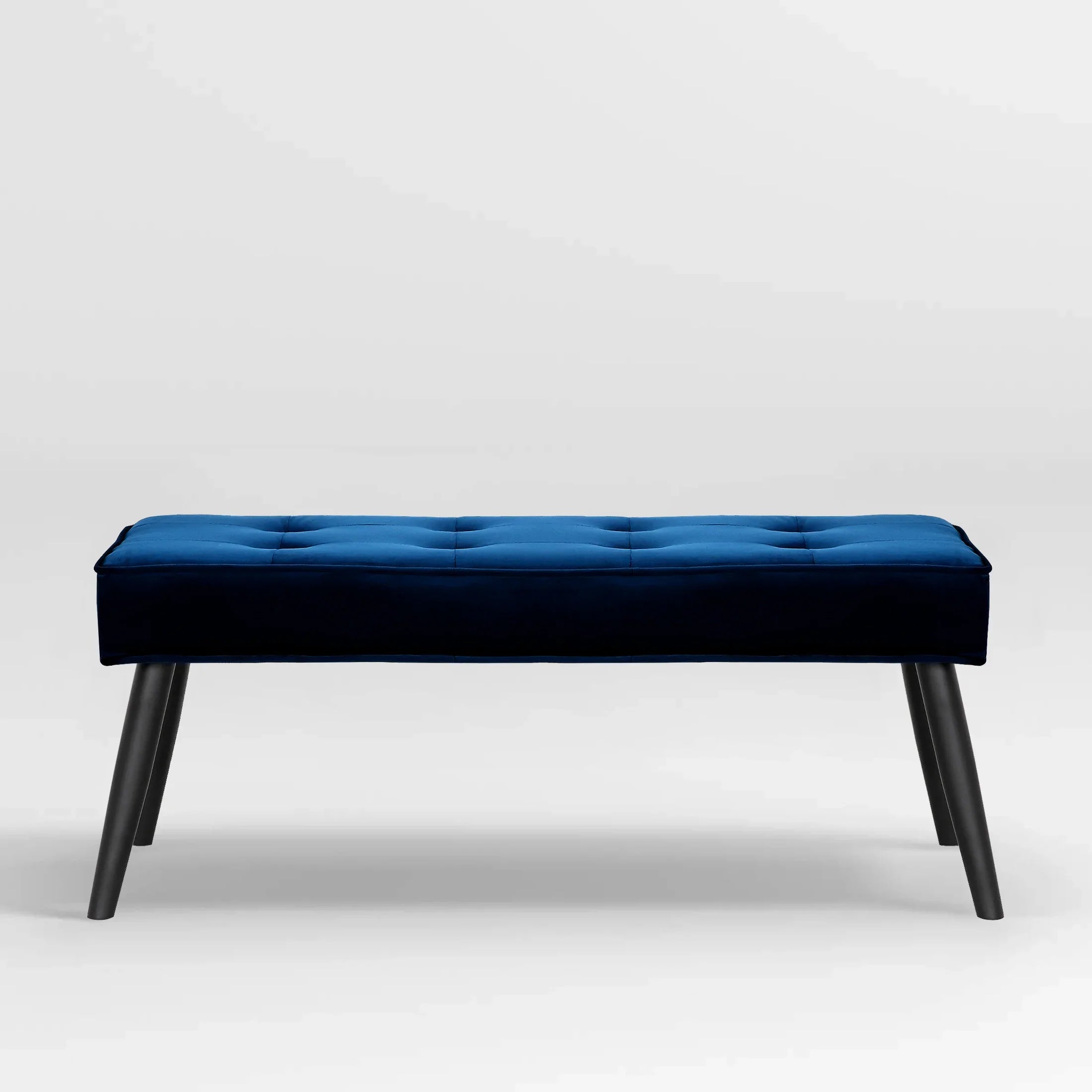 Hank Button Tufted Velvet Upholstered Accent Bench