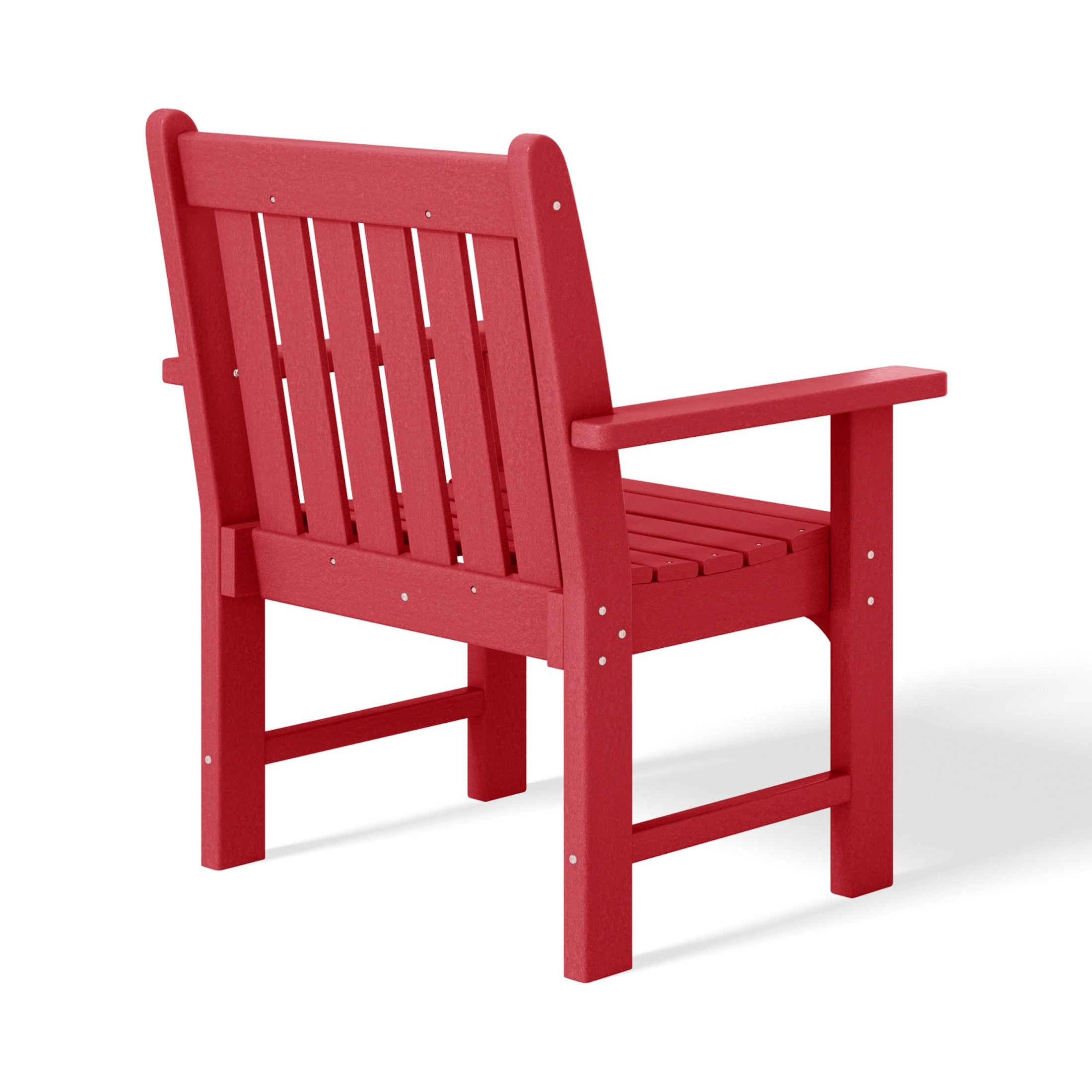 Paradise Outdoor Patio 3-Piece HDPE Adirondack Garden Chairs with Square Adirondack Side Table Set