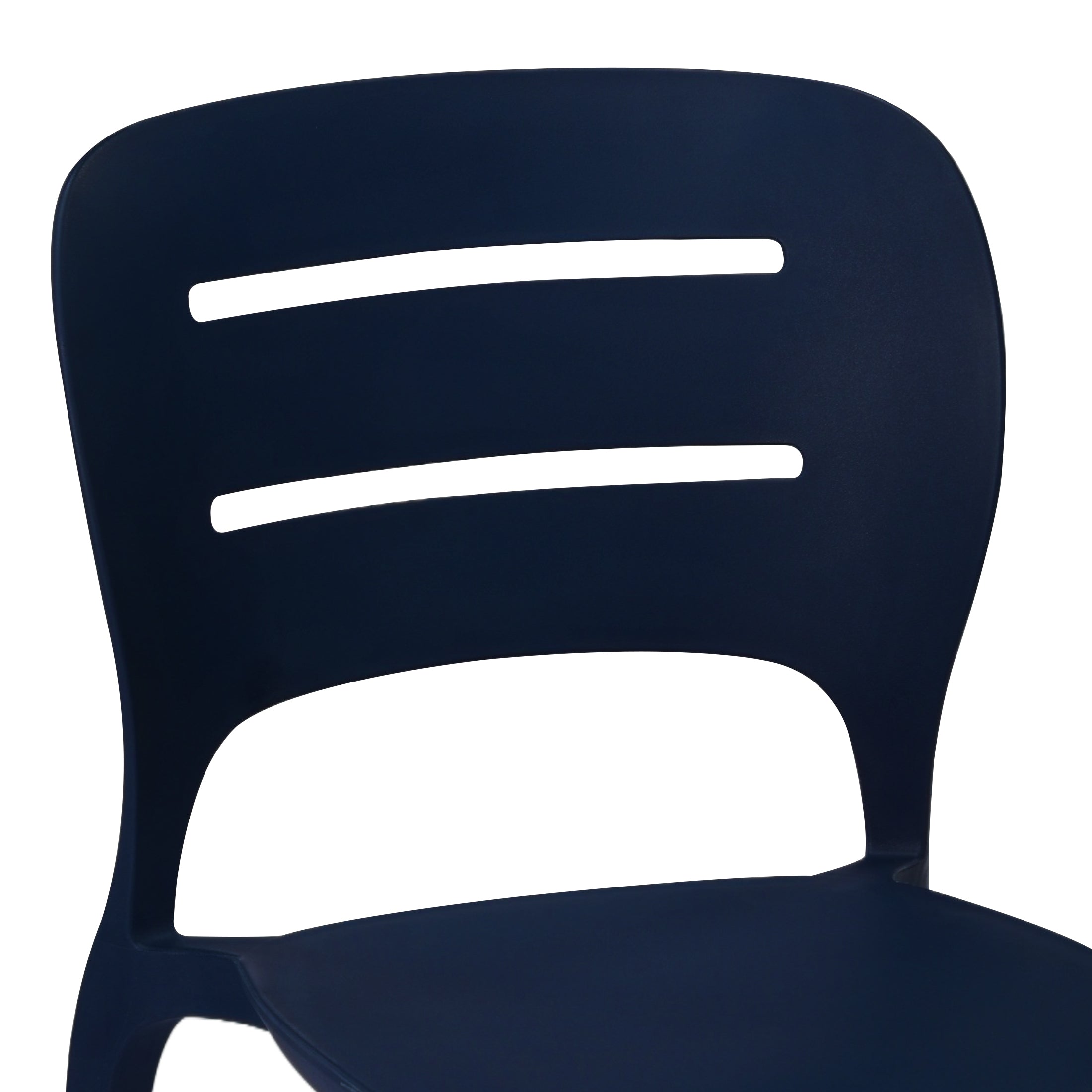 Sunshine Outdoor Modern Stackable Plastic Patio Dining Side Chairs (Set of 4)