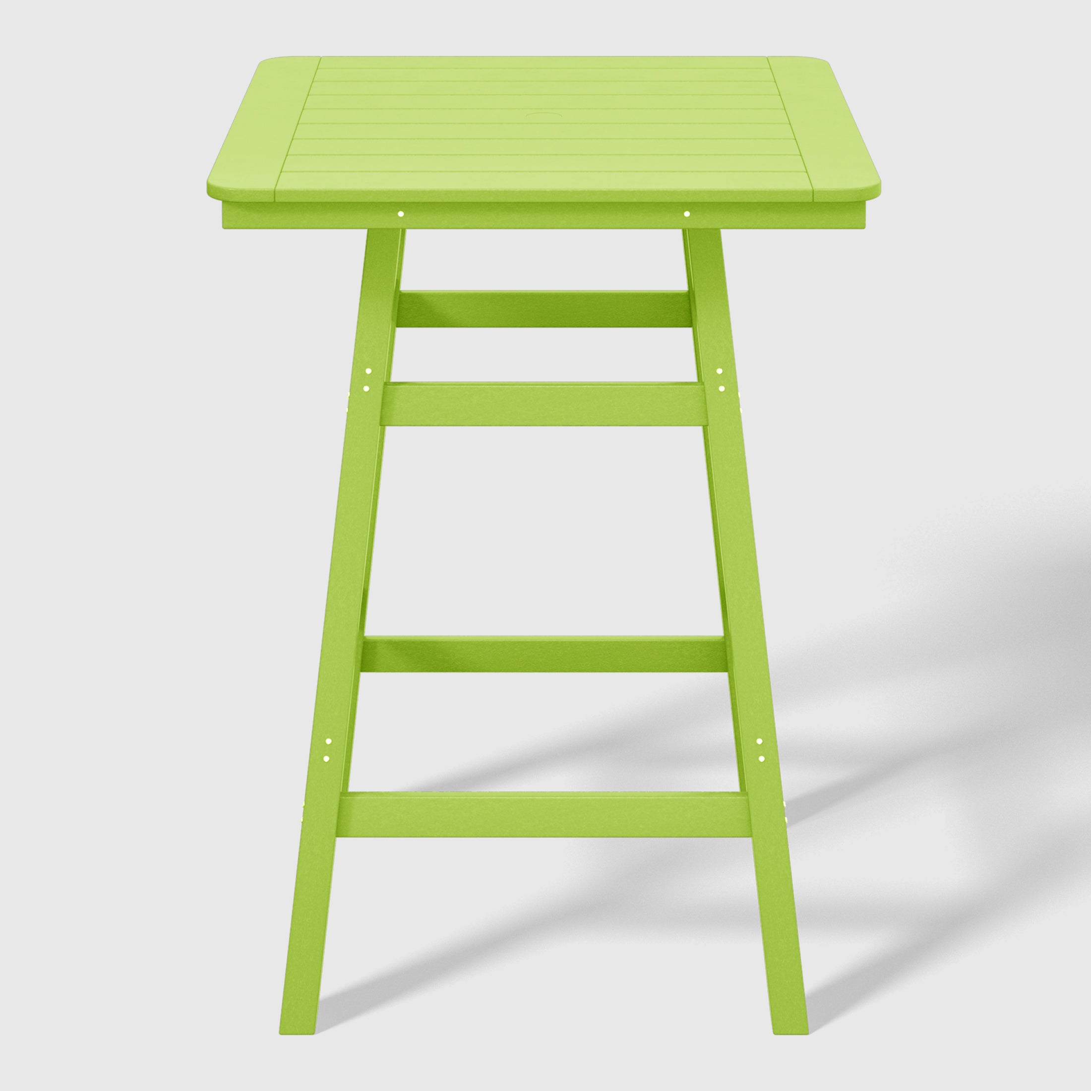 Paradise 30" Square Outdoor Patio Bistro Bar Table With Umbrella Hole