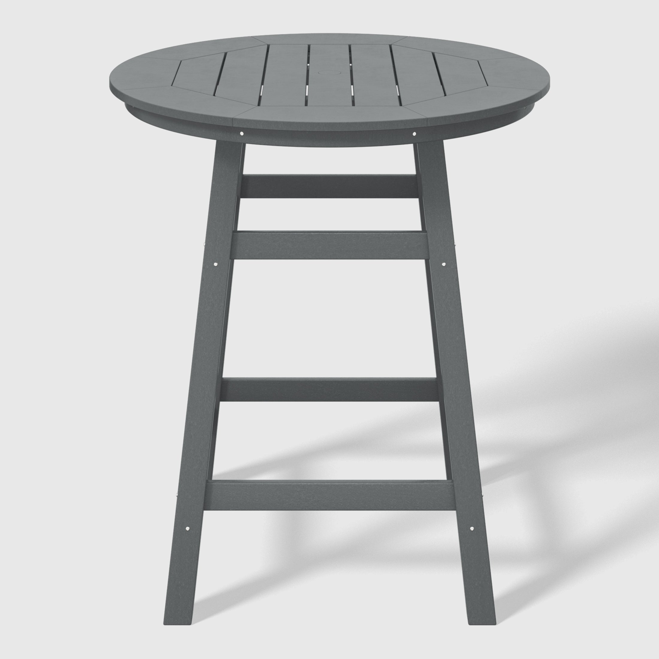 Paradise Outdoor 35" HDPE Round Patio Counter Height Bar Table