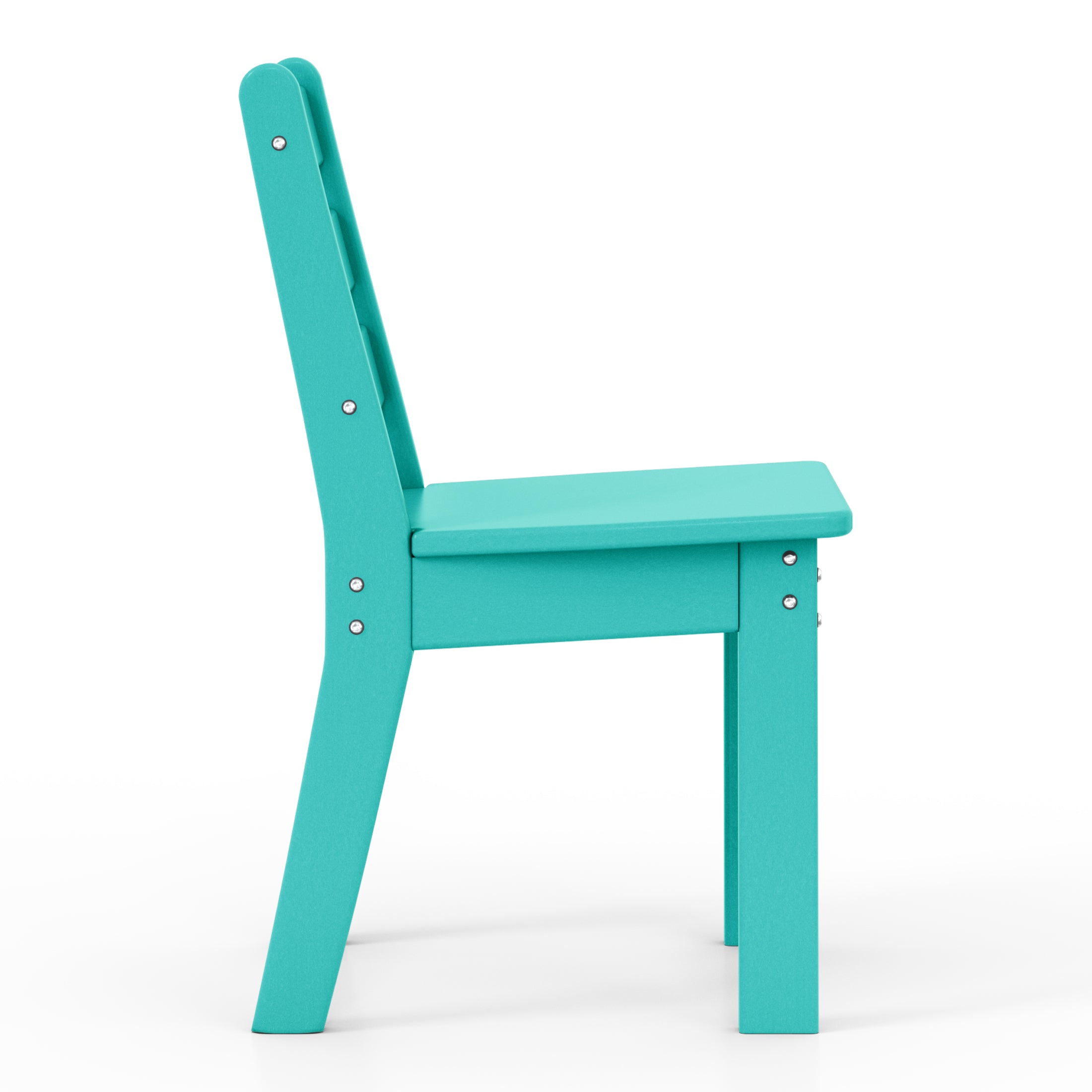 Playhouse Outdoor HDPE Kids Plastic Toddler Dining Chair (Set of Two)