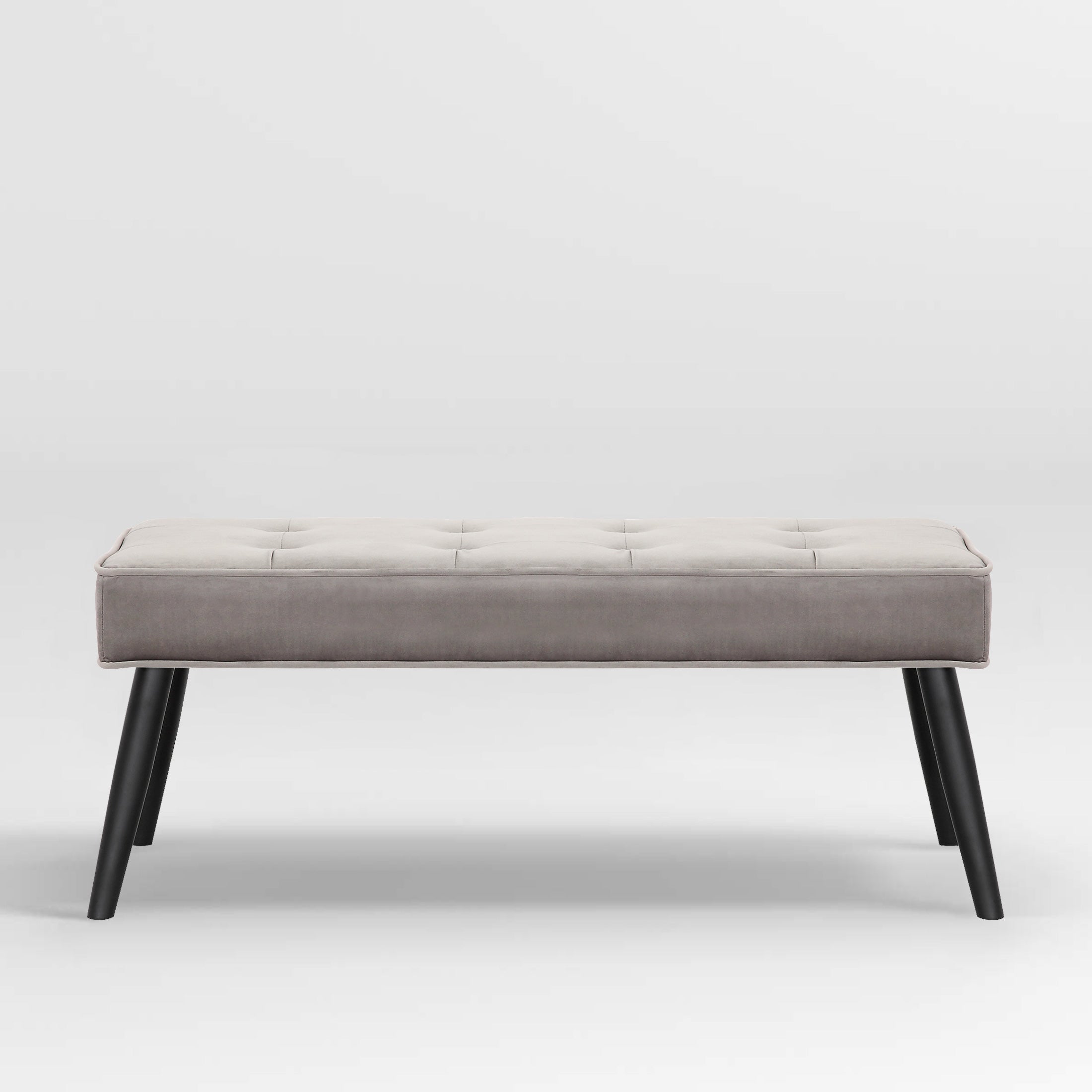 Hank Button Tufted Velvet Upholstered Accent Bench