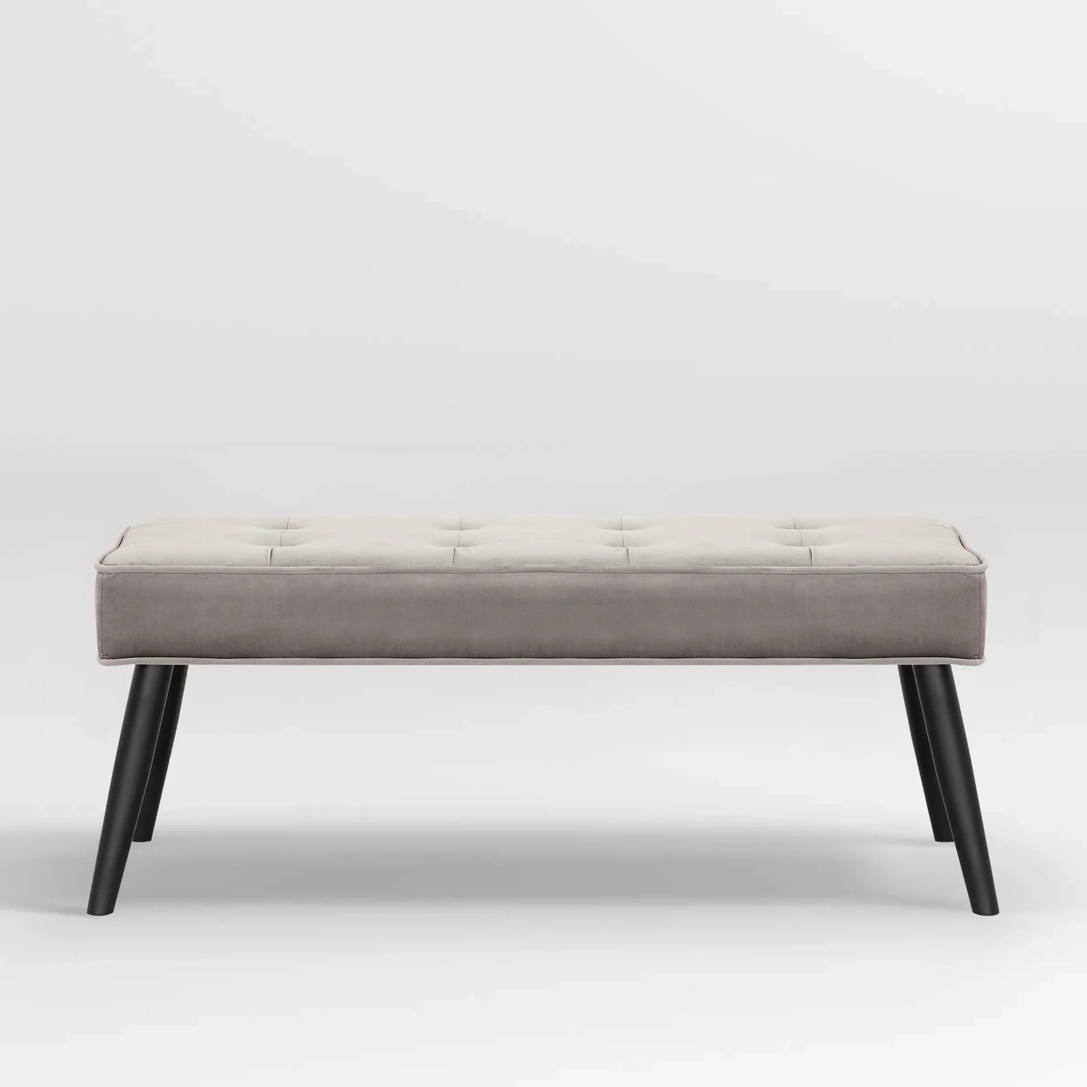 Hank Button Tufted Velvet Upholstered Accent Bench