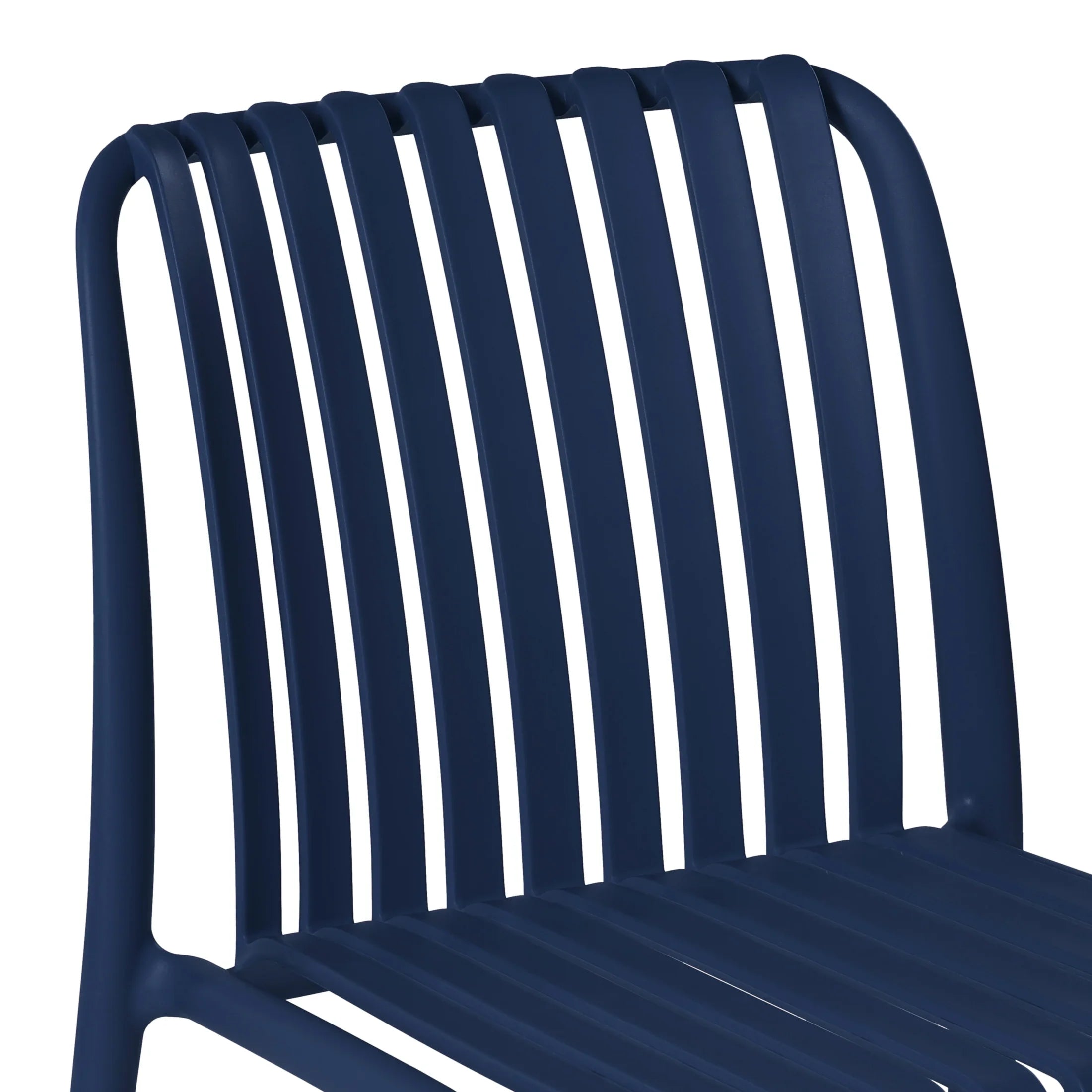 Sunshine Outdoor Stackable Polypropylene Plastic Dining Side Chairs (Set of 2)