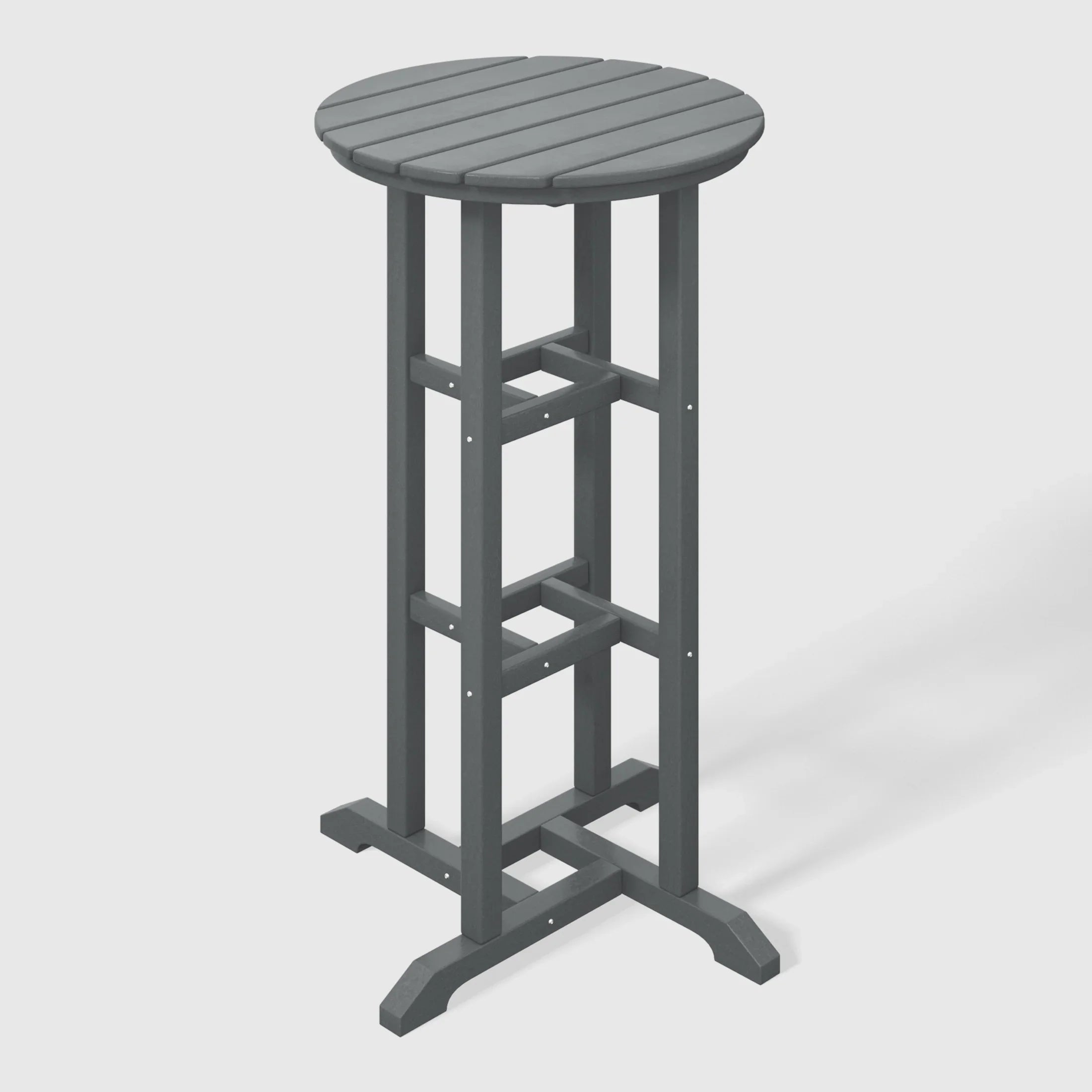 Paradise Outdoor Patio Bar Height Table and Bar Stool 3-Piece Dining Set