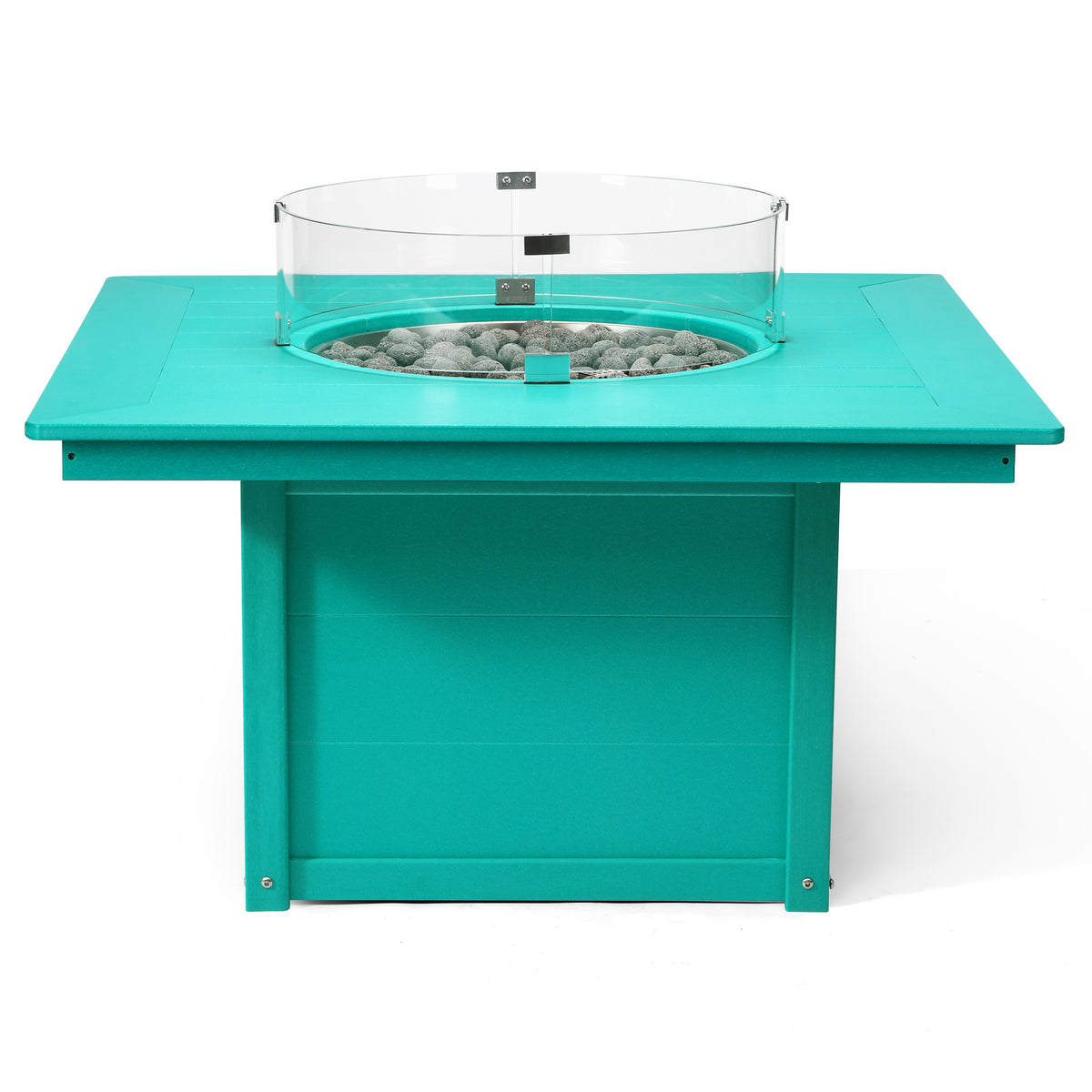 Sol 42" Modern Outdoor Patio Propane Square Fire Pit Table