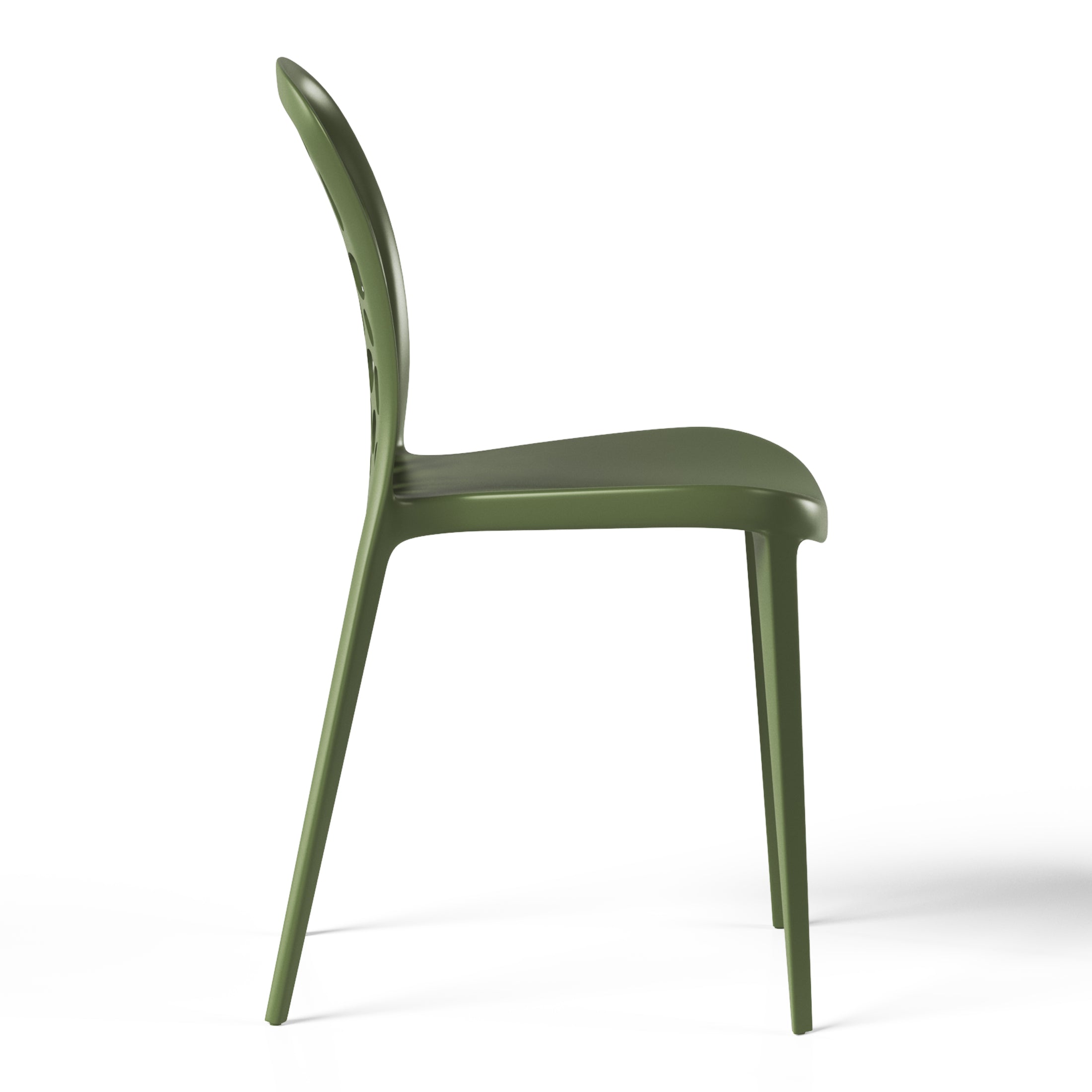Sunshine Outdoor Modern Stackable Patio Dining Chairs (Set of 2)