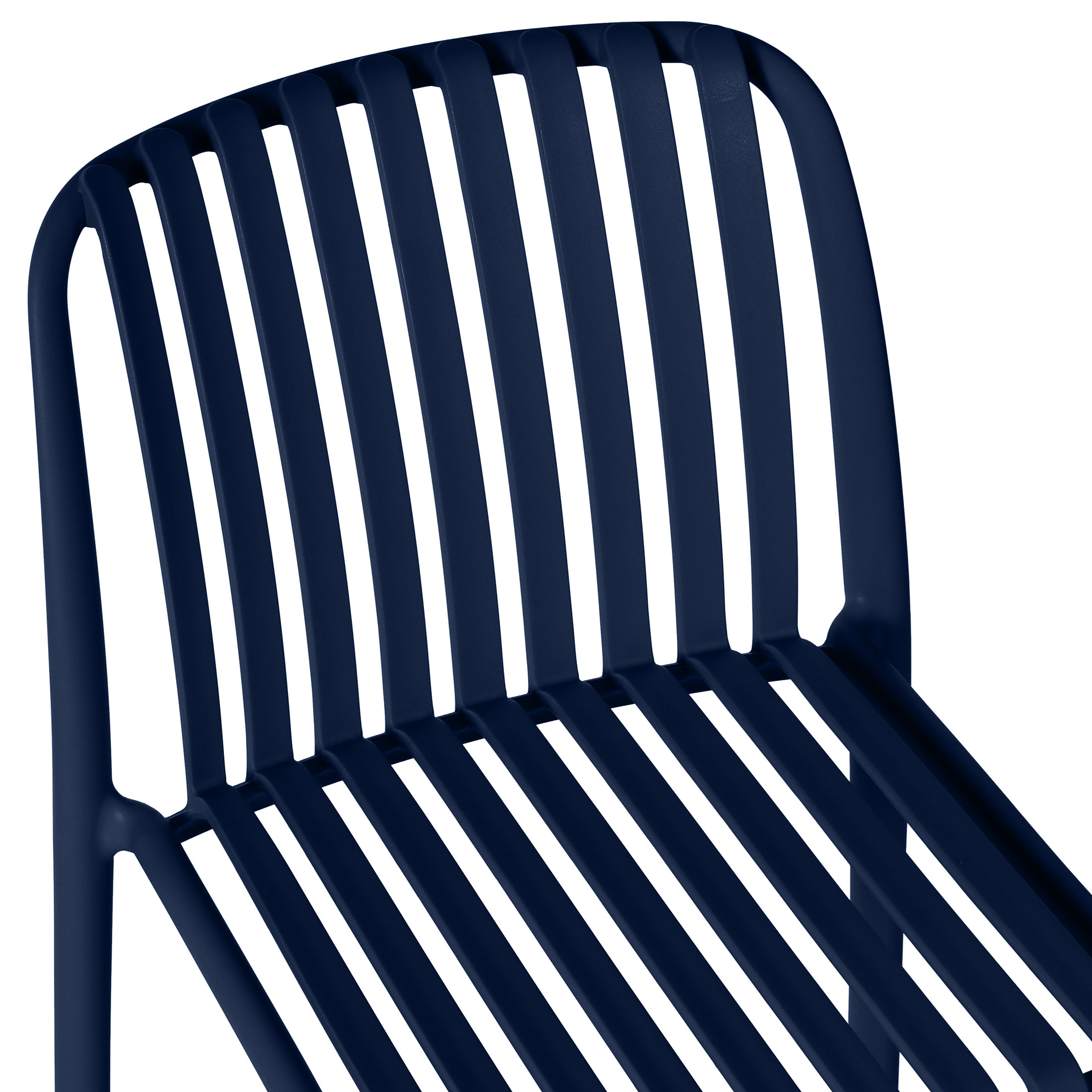 Sunshine 29.5" Outdoor Modern Polypropylene Plastic Patio Bar Height Stools (Set of 2)