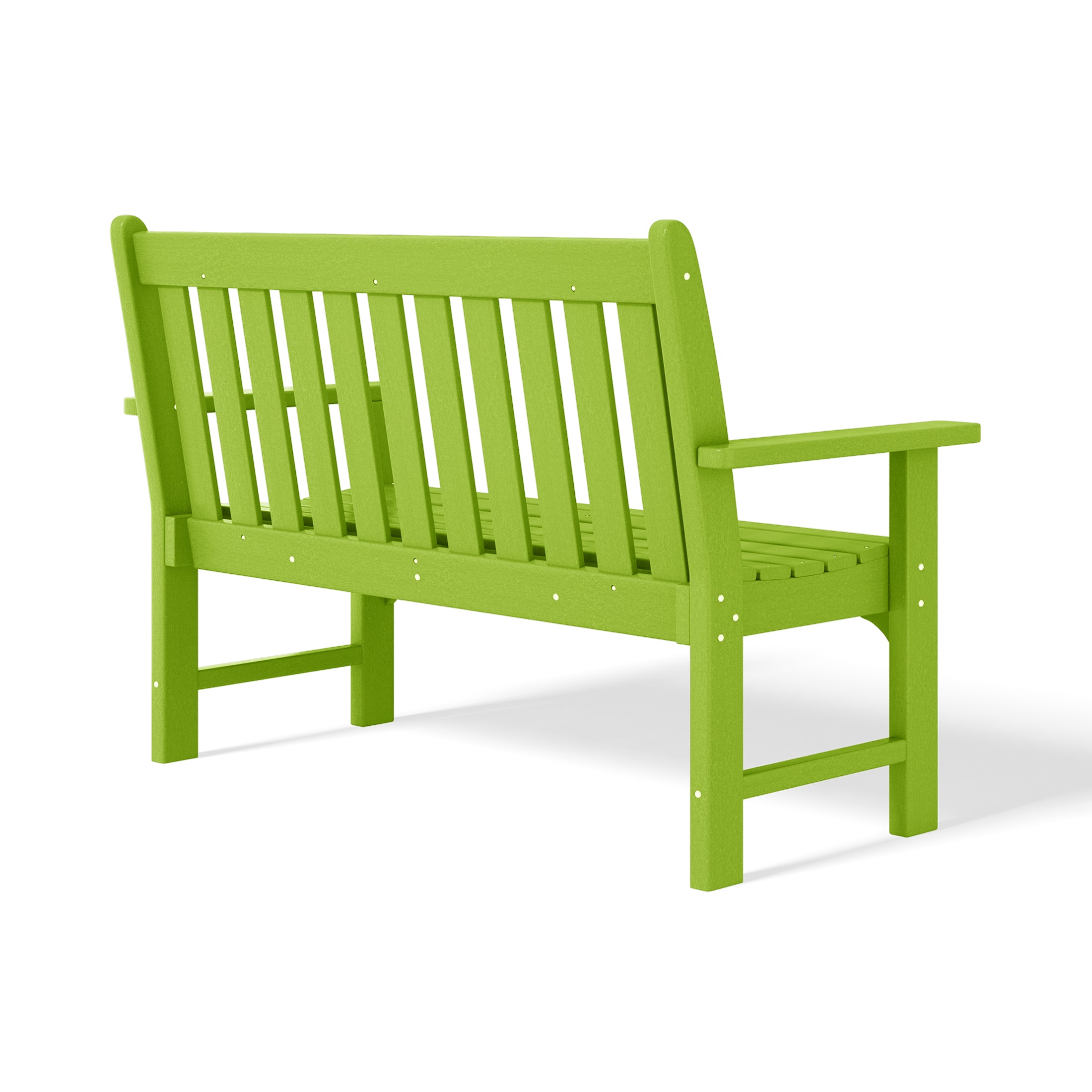 Paradise Outdoor 2-Person All-Weather HDPE Front Porch Garden Bench