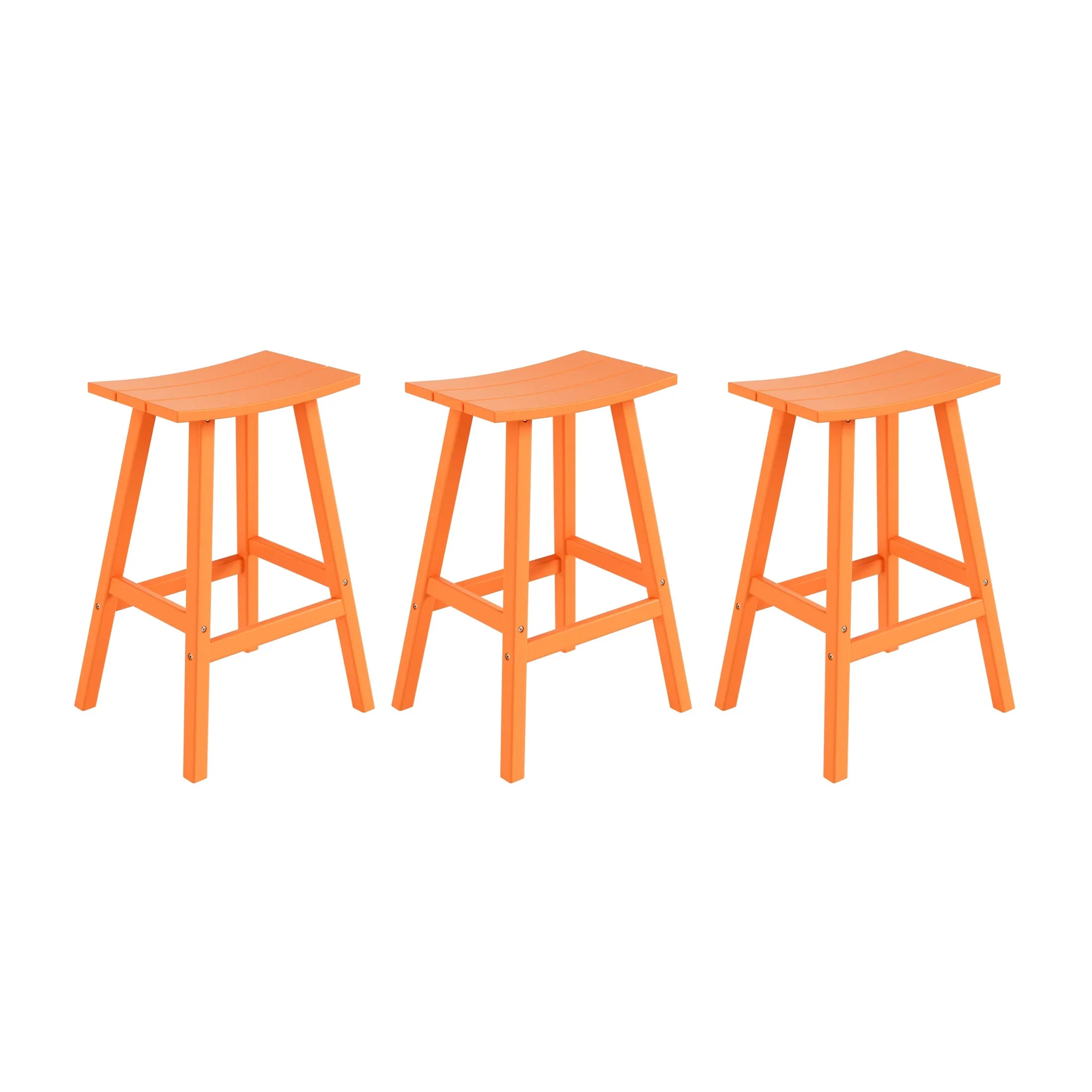 Paradise 29 Inch High Backless Seat Bar Stools (Set of 3)