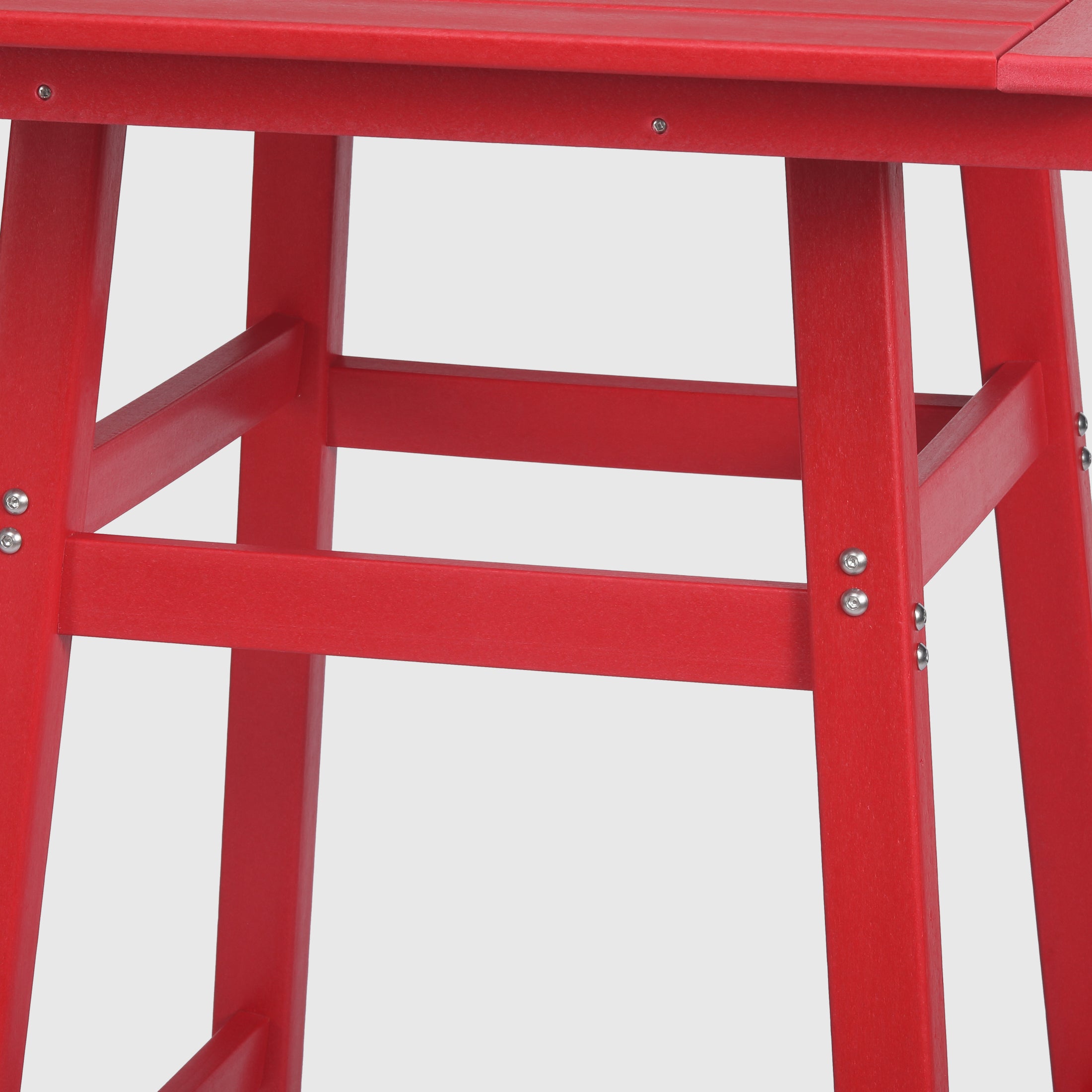 Paradise 30" Square Outdoor Patio Bistro Bar Table With Umbrella Hole