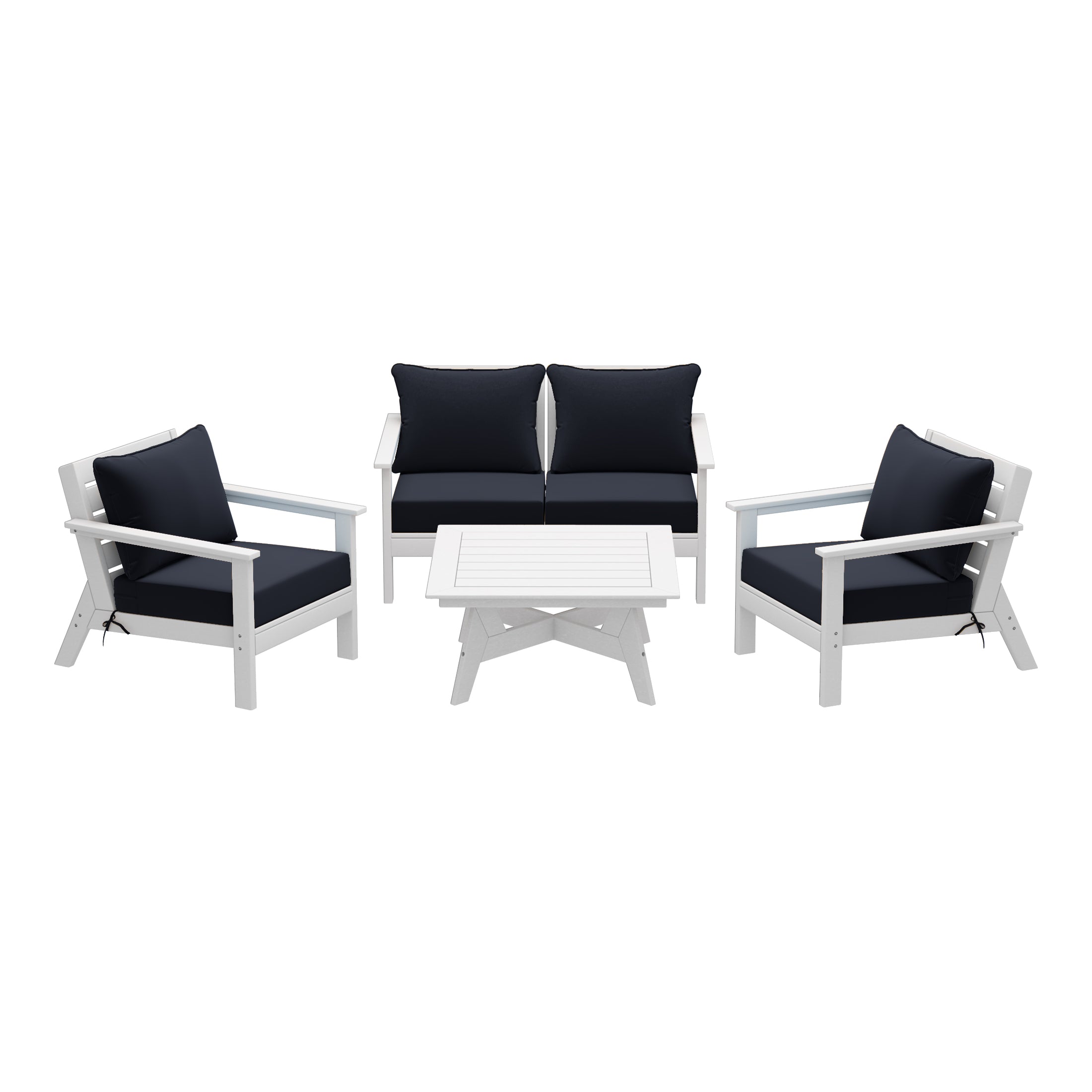 Portsmouth Outdoor 5-Piece Modular Sectional Patio Furniture Sofa Set